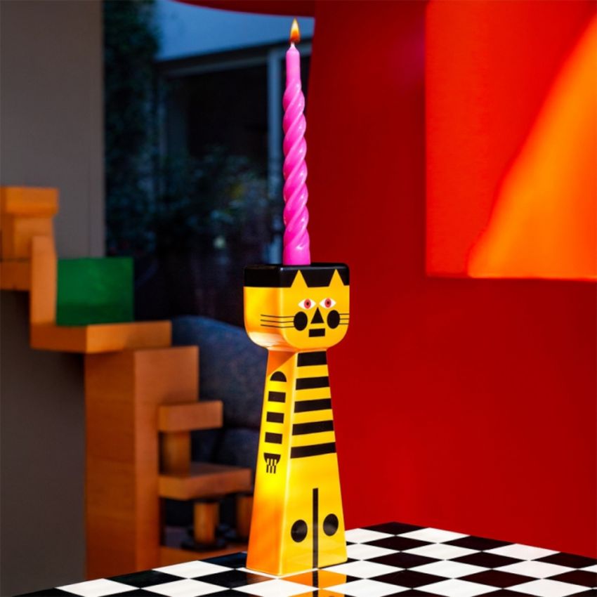 Świecznik KINA czarny