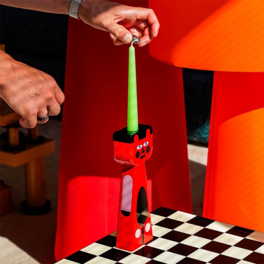 Świecznik KINA czarny