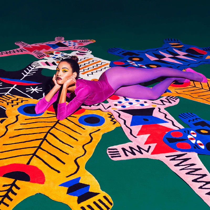 Dywan dekoracyjny DRILLO czarny