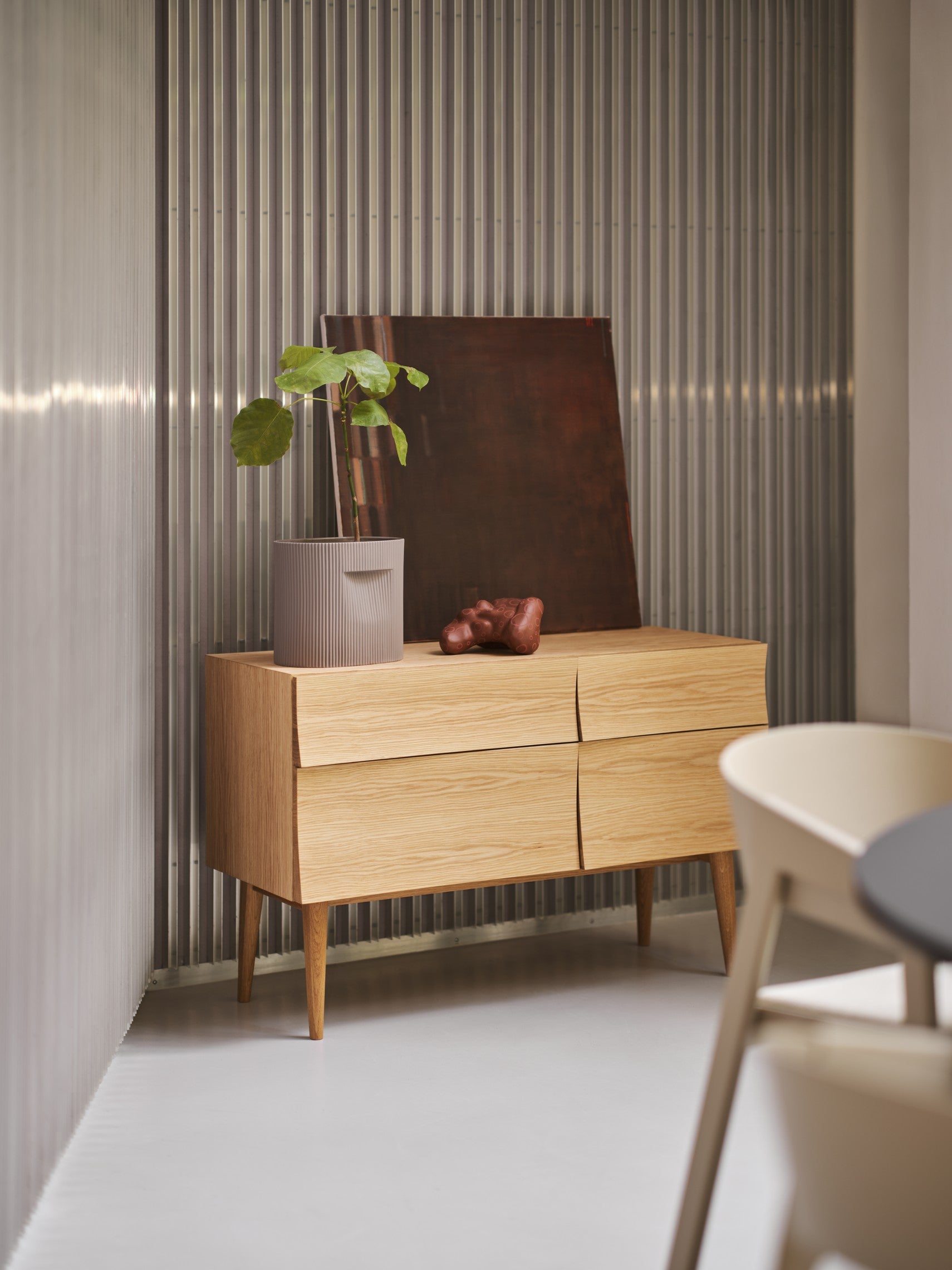Ridge Planter Beige