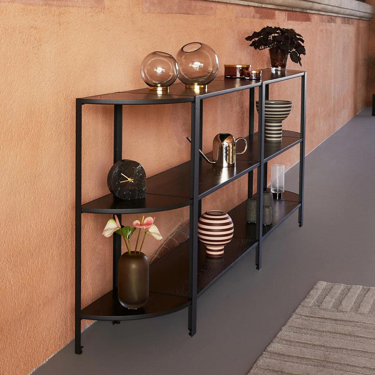 Regał OMNI LOW DOUBLE czarny AYTM    Eye on Design