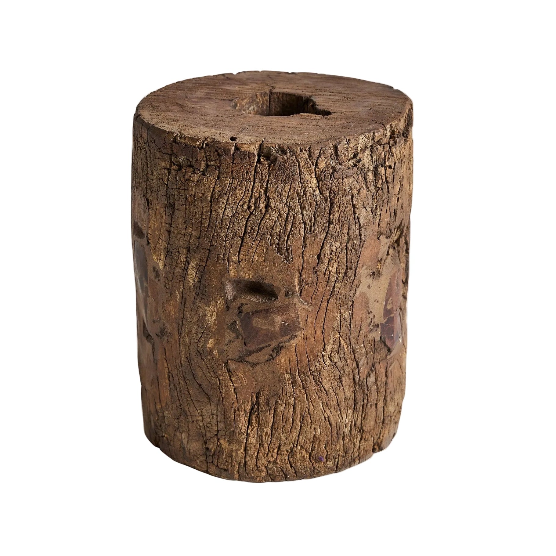 Boční stolek KRAJ z patinovaného mangového dřeva