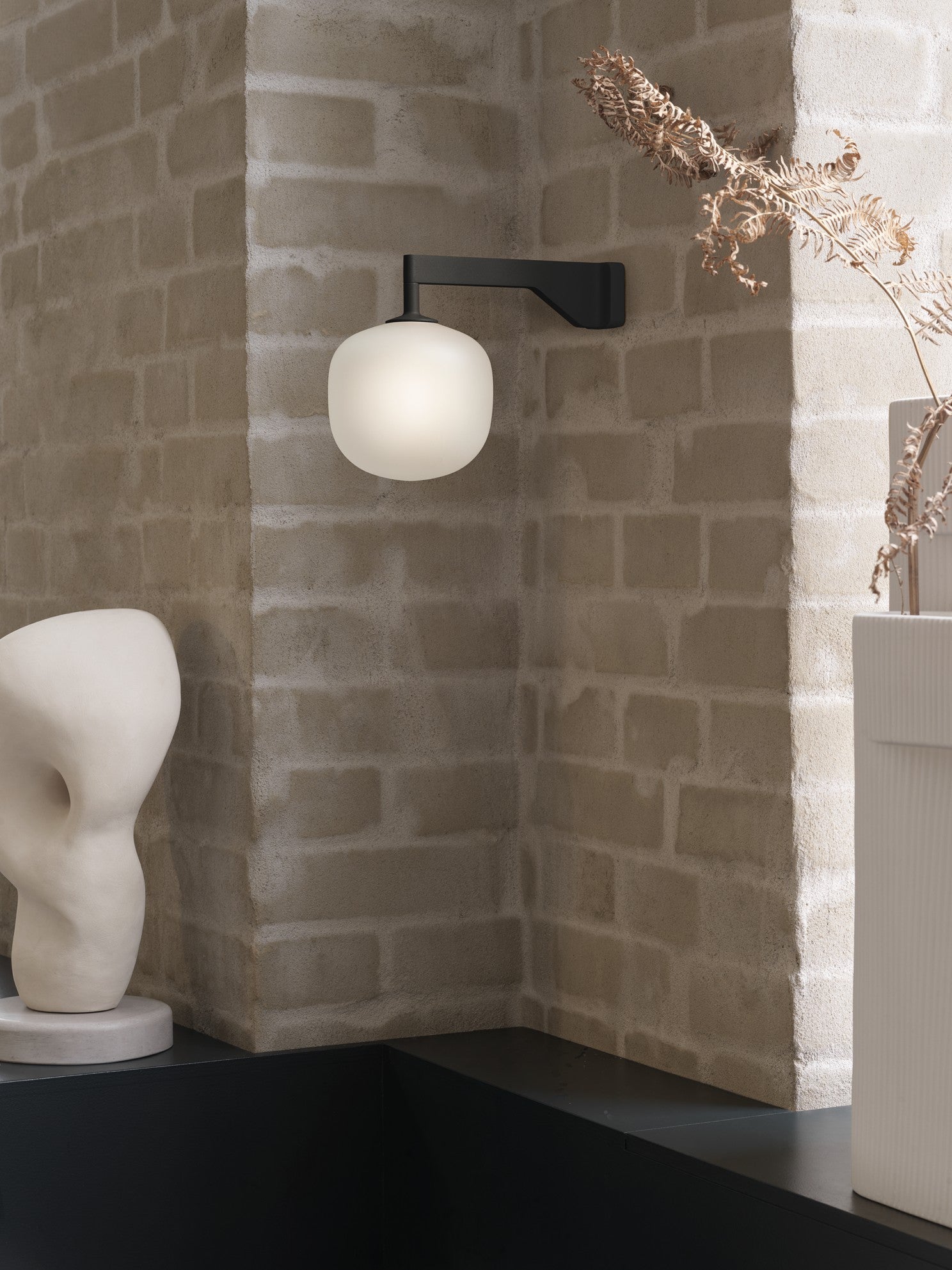 Lampa ścienna RIME czarny