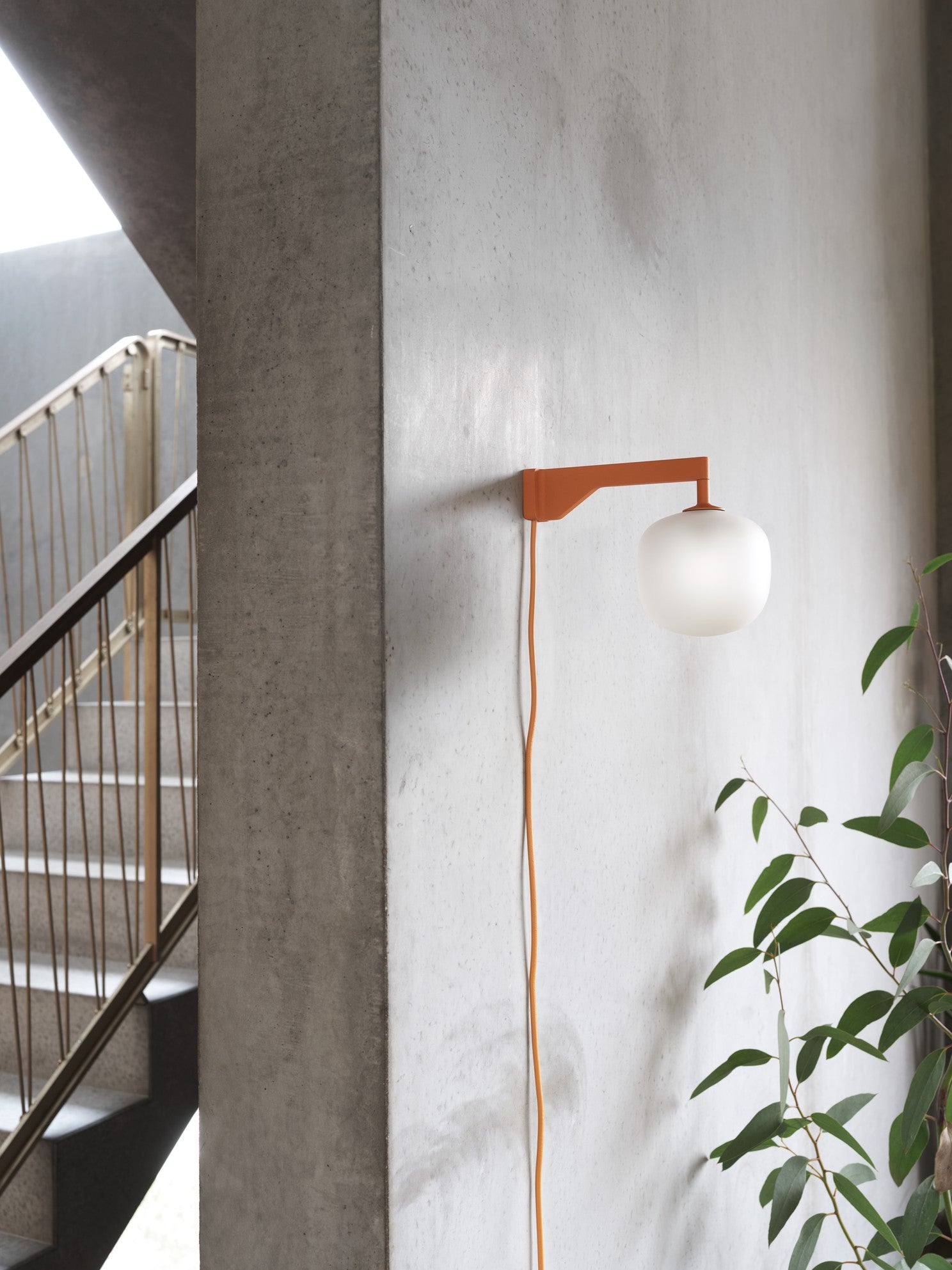 Nástěnná lampa RIME oranžová