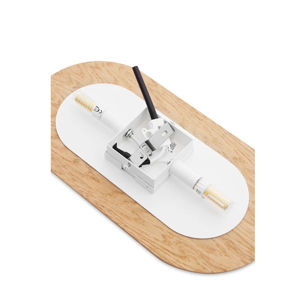 Nástěnné svítidlo ROKKE WOOD dřevěné