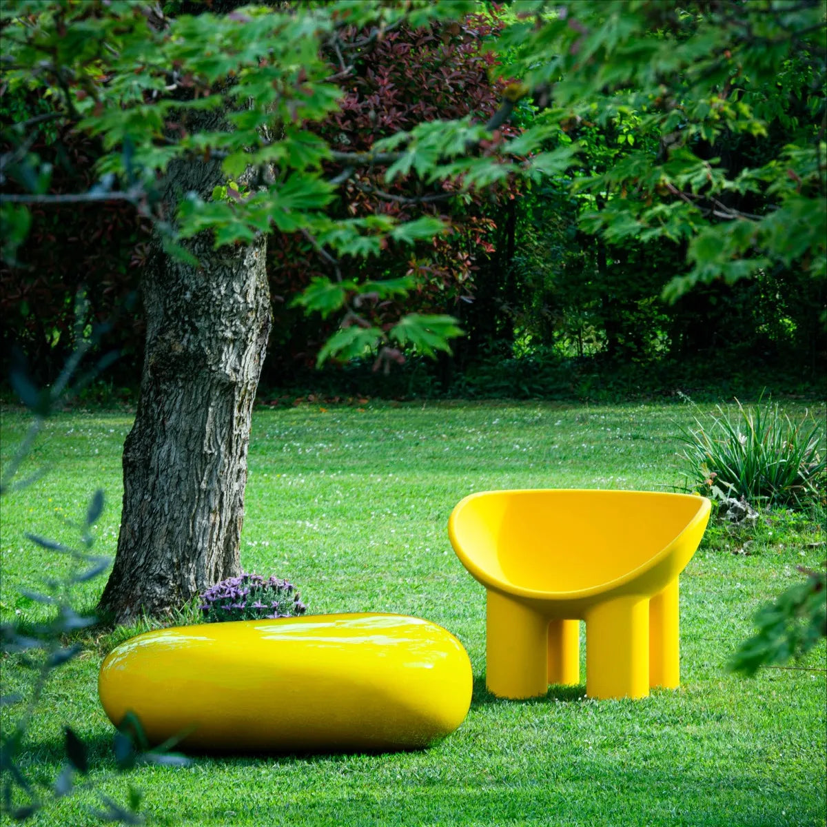 Chair roles polyty yellow