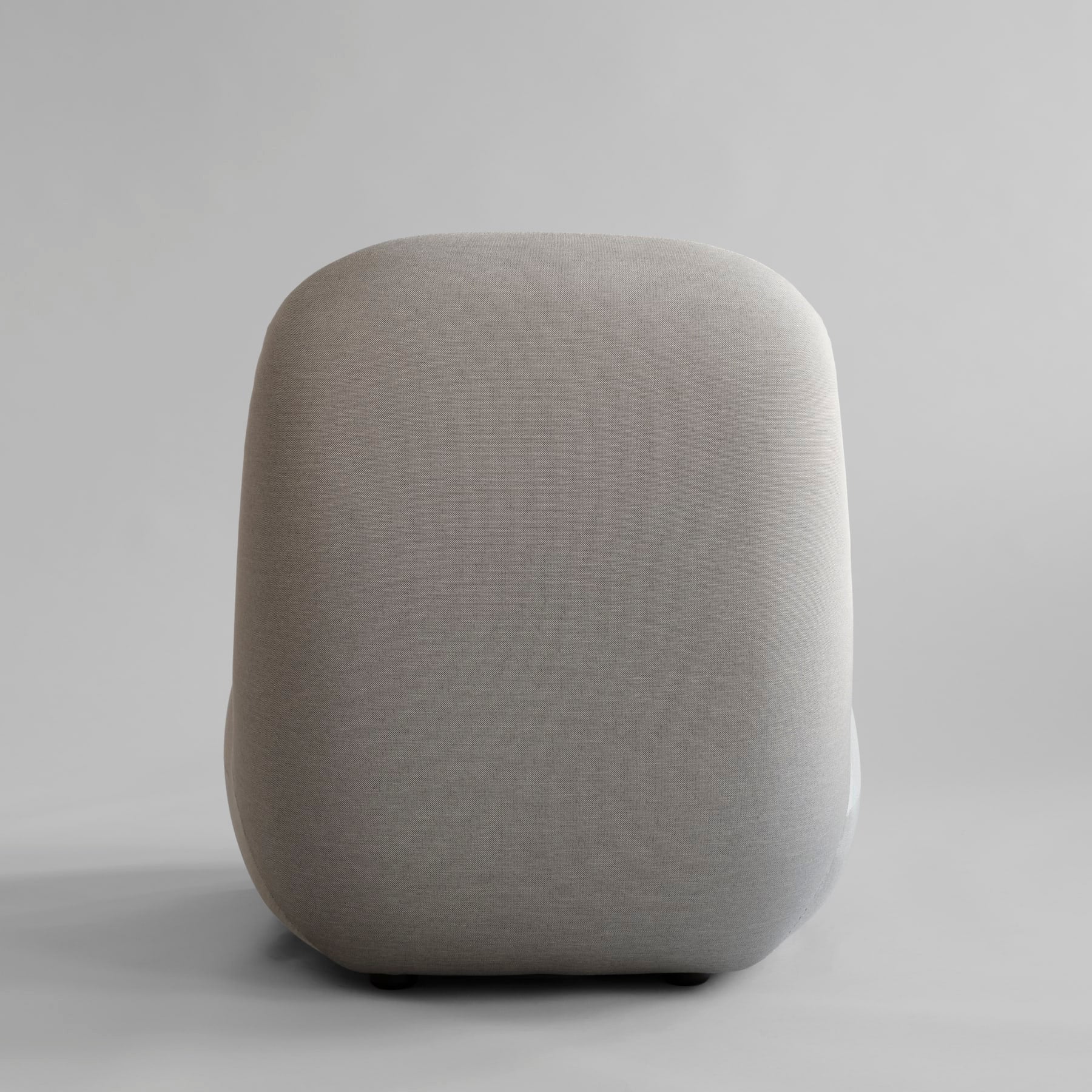 Křeslo bez opěrek TOE FLAT šedé