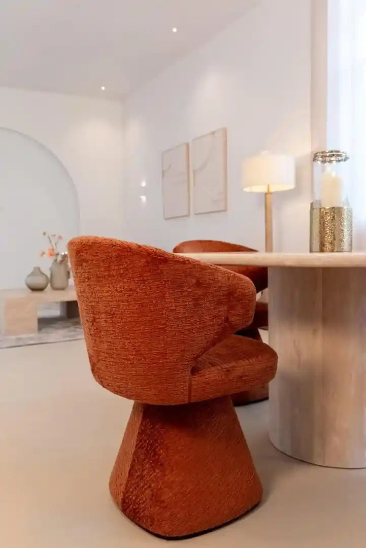 Kulatý stůl RENAISSANCE béžový travertin