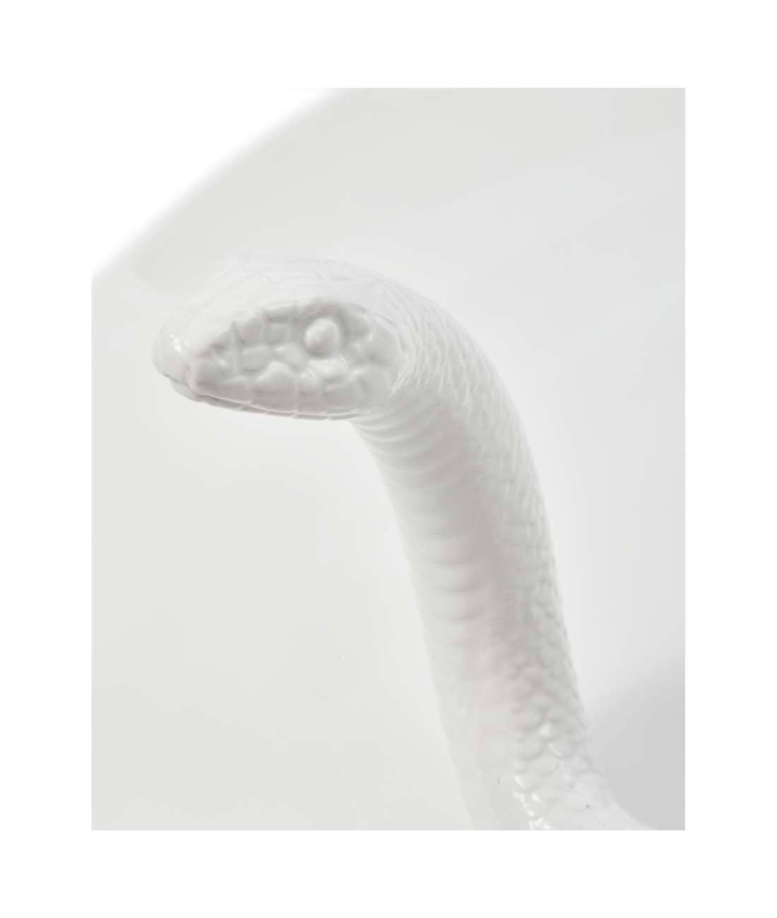 Decorative tray SNAKE white