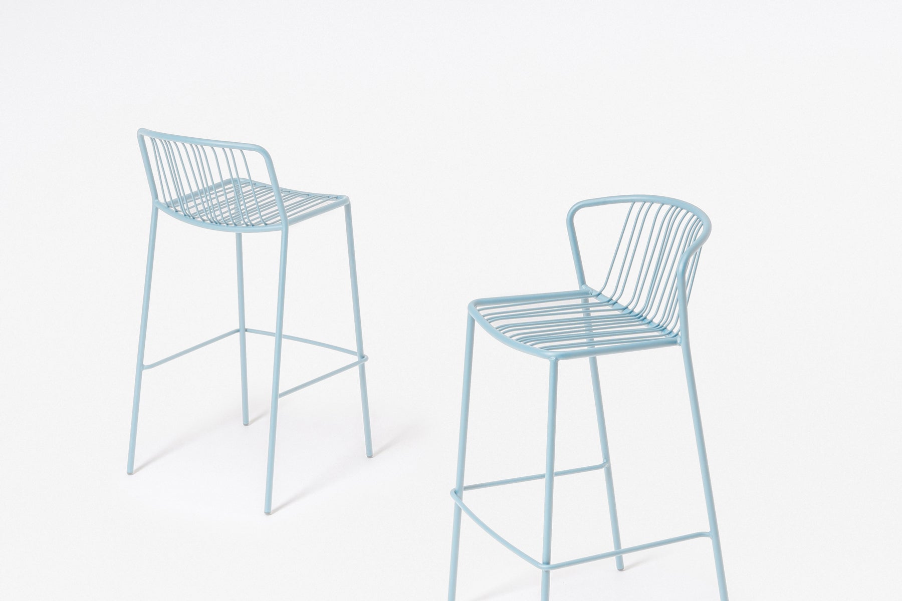 Sada barových židlí BRIS z pozinkované oceli