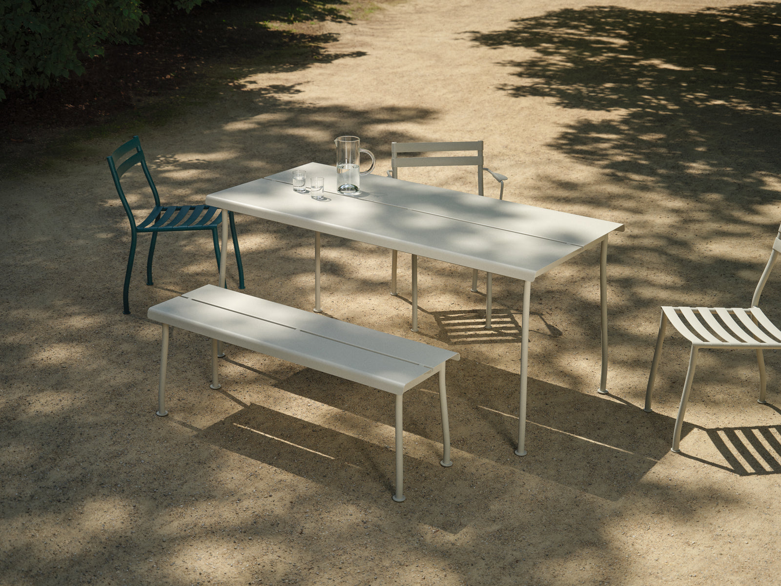 Sada zahradních židlí FLANER z pozinkované oceli