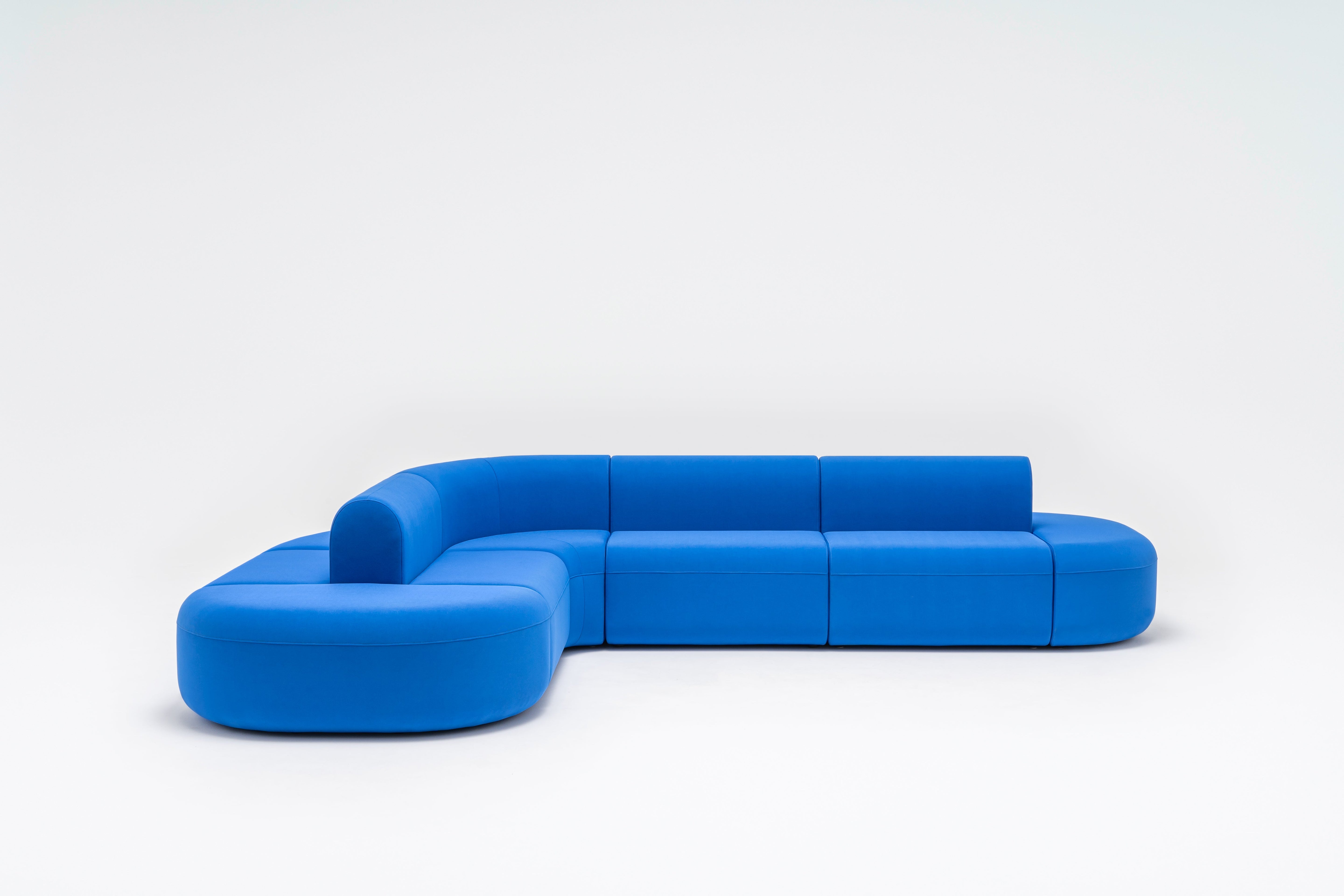 Sofa 7-modulová rohová dvojitá ARTIKO čalouněná