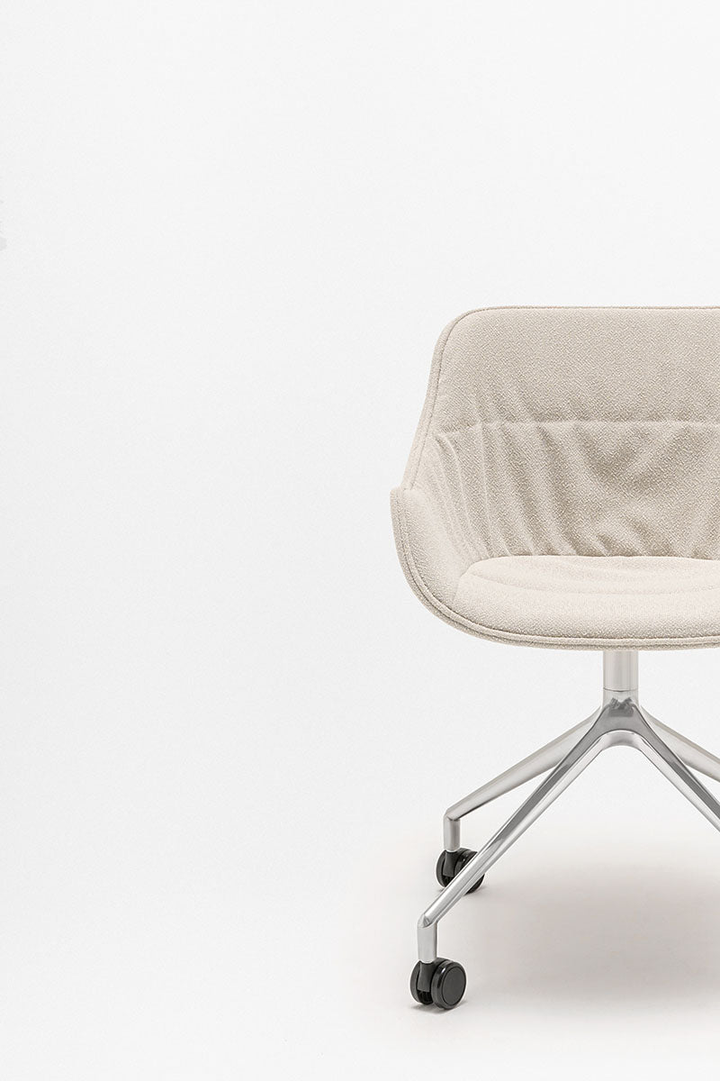 Swivel chair Baltic Soft Duo polished aluminum