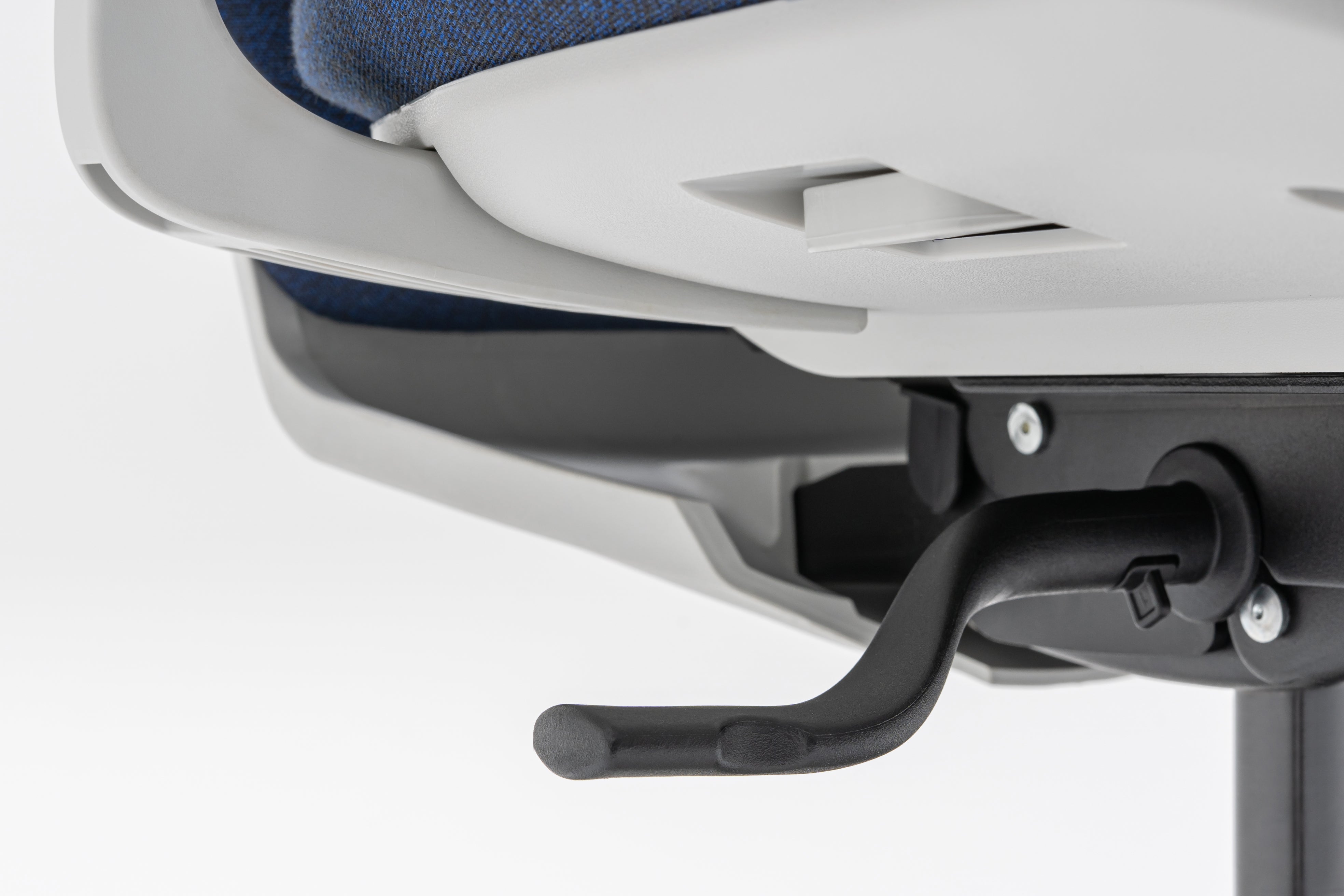 Křeslo s čalouněným opěradlem EVO s nastavitelným podstavcem na kolečkách pro měkké povrchy