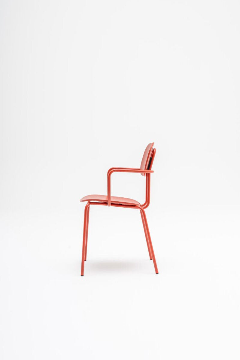 Krzesło NEW SCHOOL podstawa czworonożna niebieski [Milena] MDD    Eye on Design