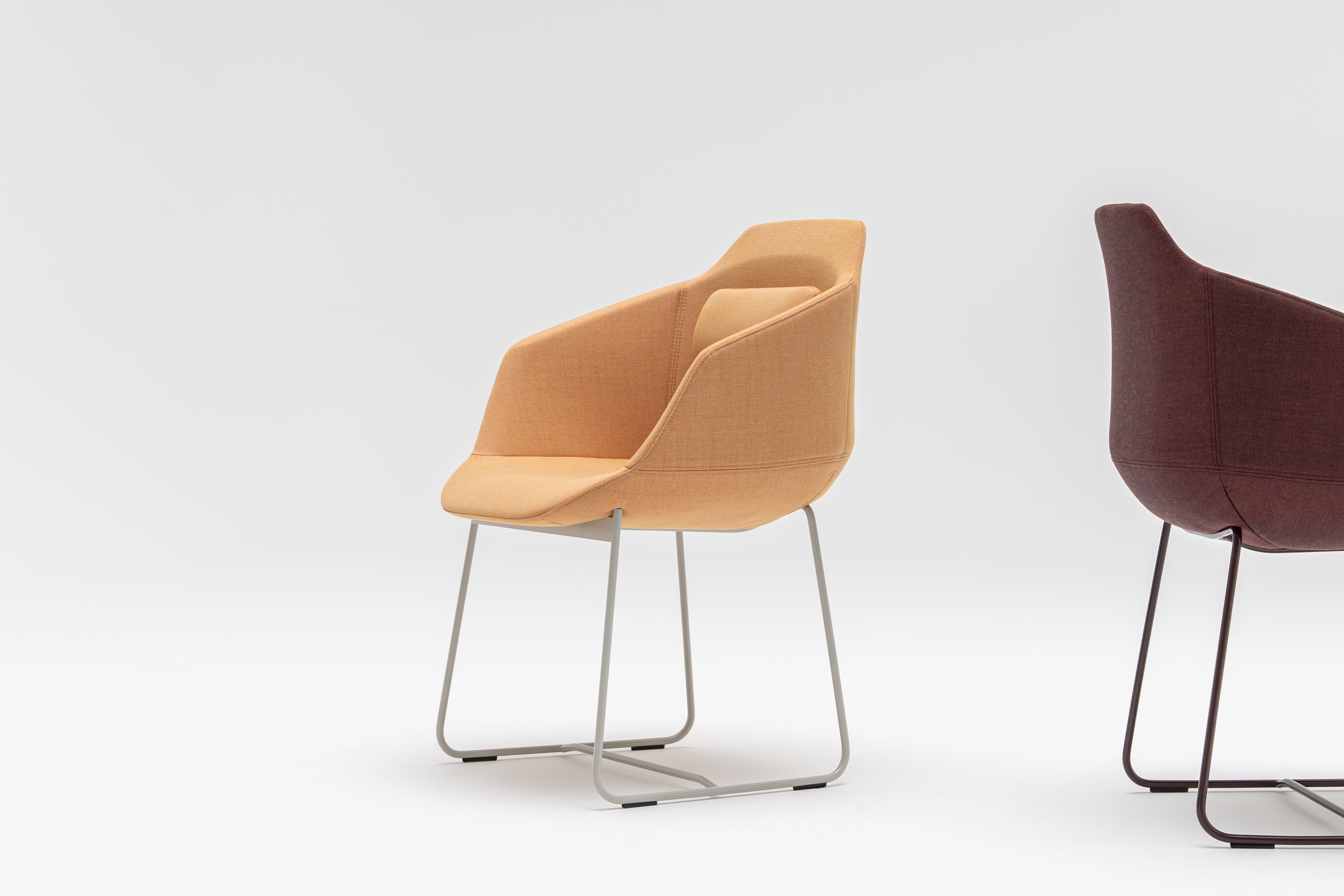 Ultra chair base skid base with footer to the hard surface