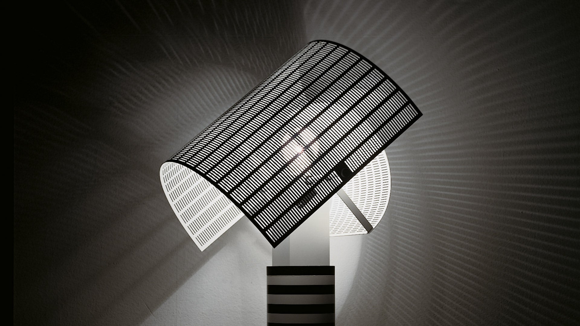 Stolní lampa SHOGUN bílá s černou