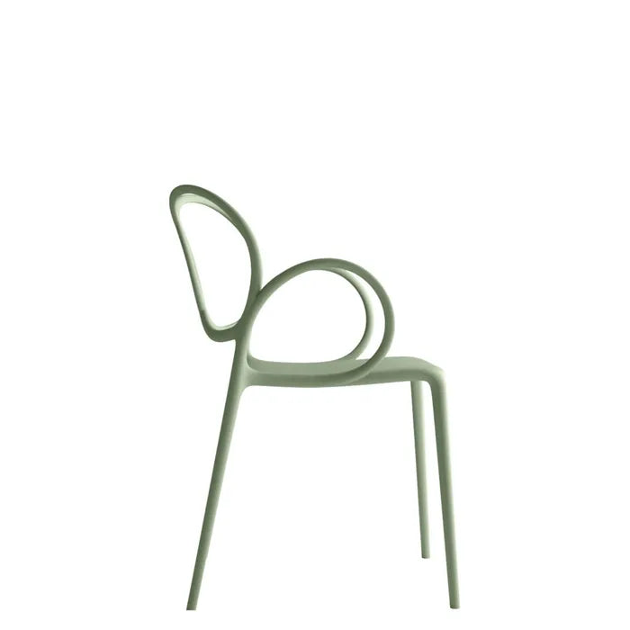 Chair with Sissi Green armrests