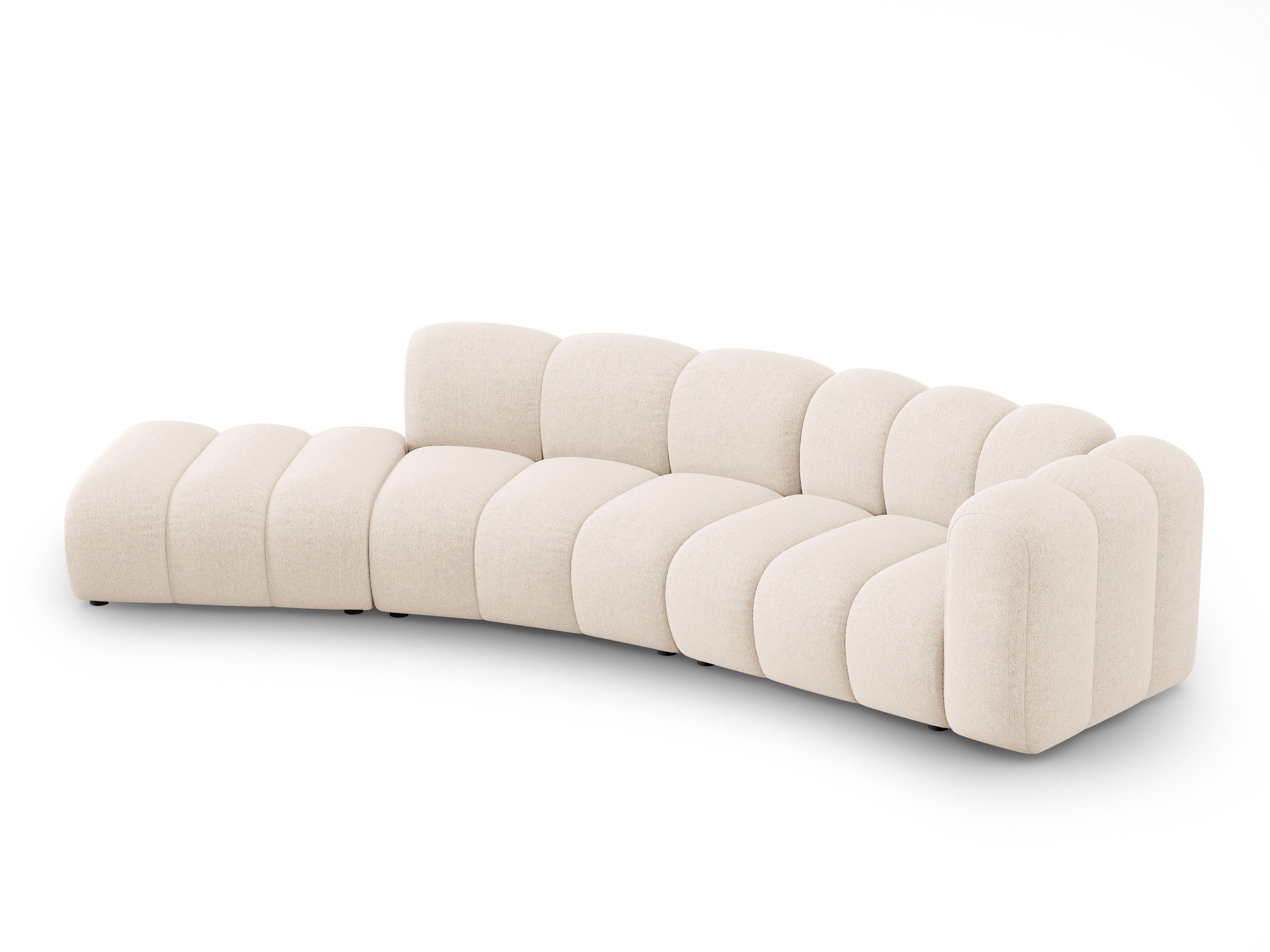 Sofa 5-osobowa lewostronna SKYLER jasny beżowy szenil Interieurs 86    Eye on Design