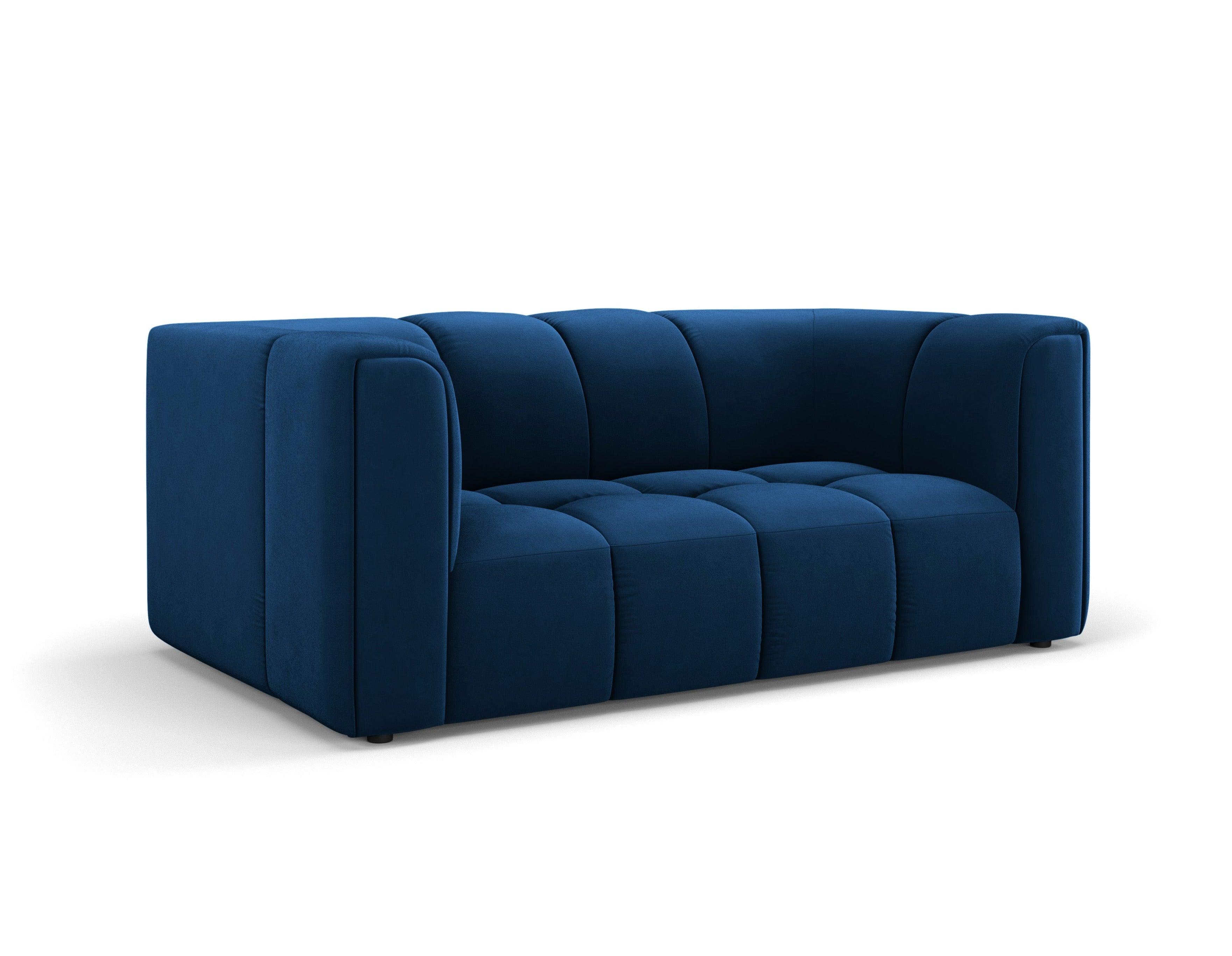 Sofa aksamitna 2-osobowa FRANCESCA granat królewski Milo Casa    Eye on Design