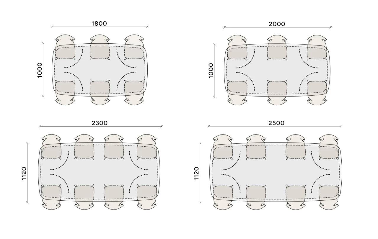 Stół CONVIRIO kwarcyt Rosanero    Eye on Design