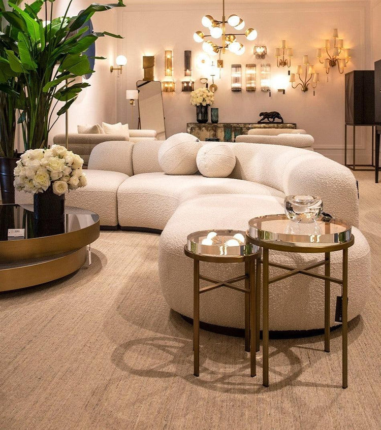 Sada bočních stolků HOXTON ocelových