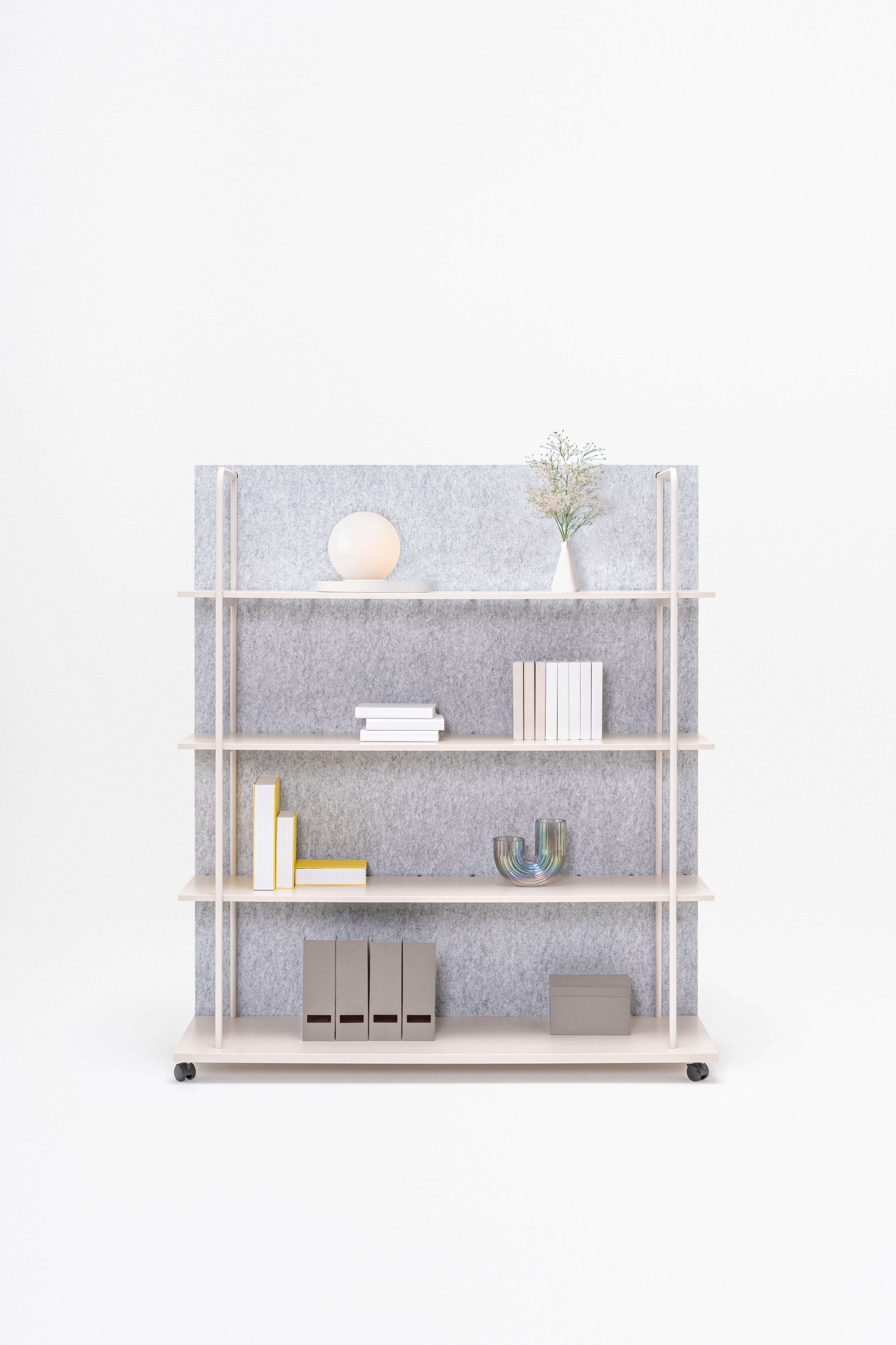 Steel shelving tanca rear from felt