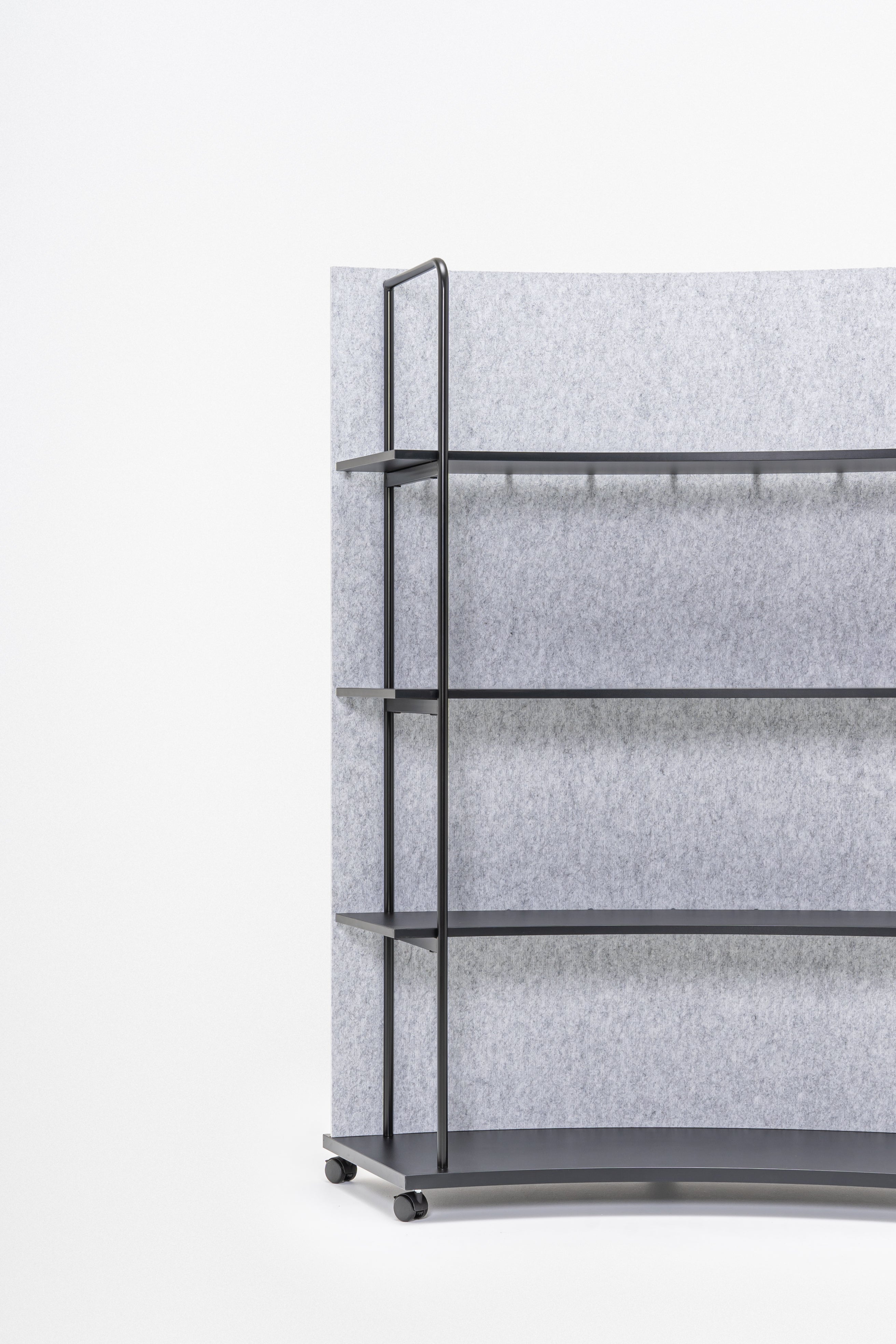 Steel shelving tanca rear from felt