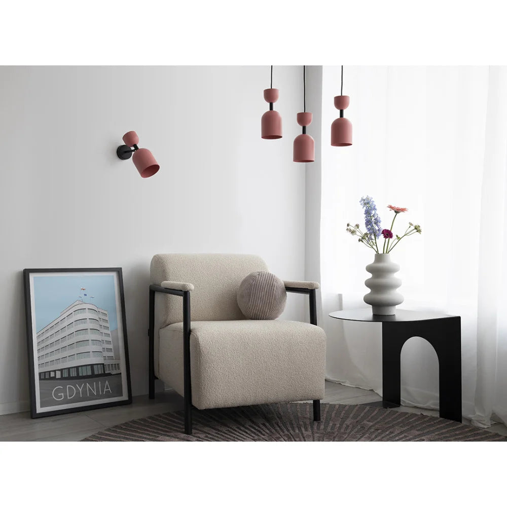 Kinkiet SUPURU biały z mosiężnym