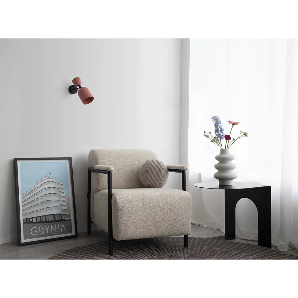 Kinkiet SUPURU biały z mosiężnym