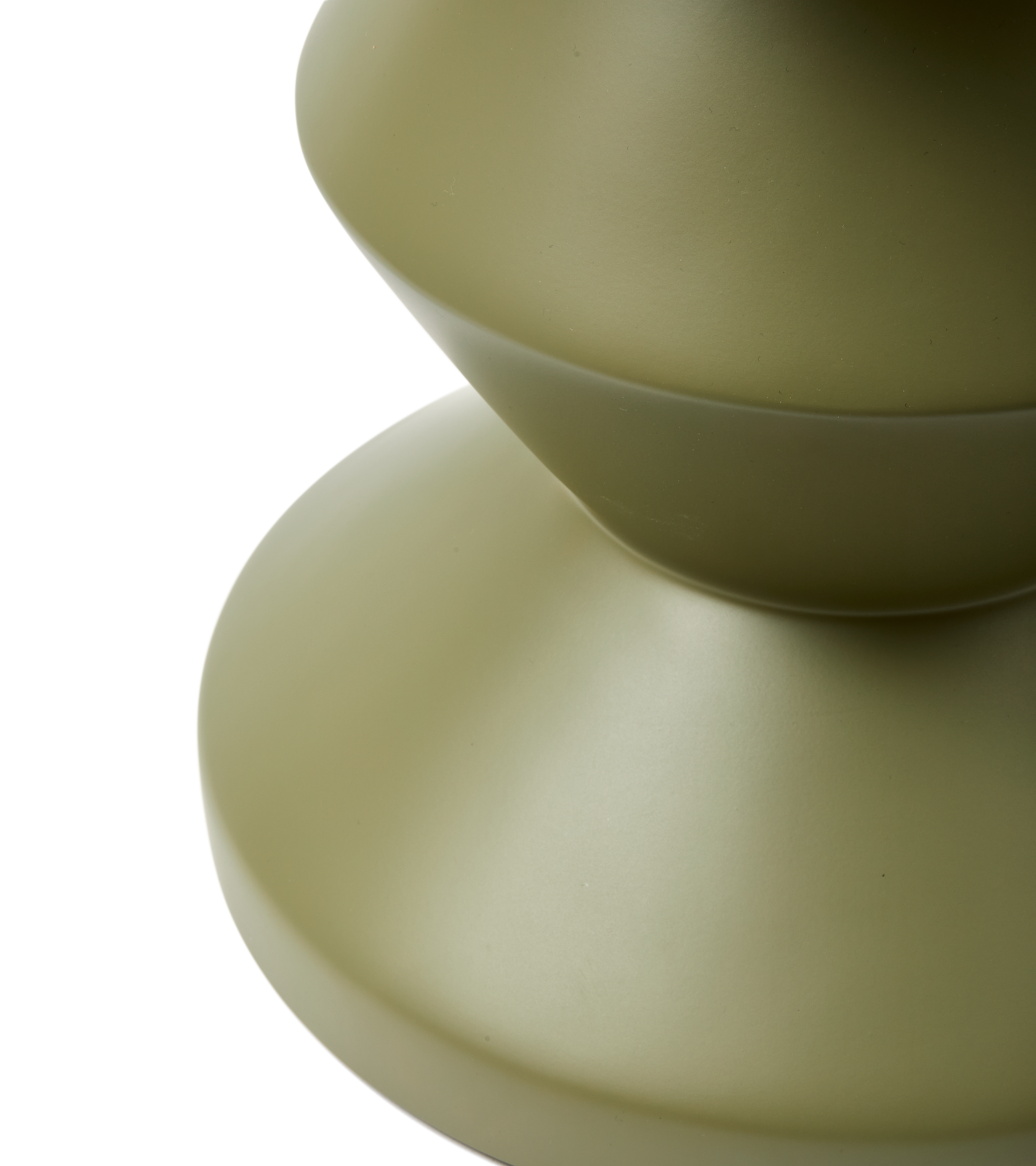 ZIG ZAG MATT olive outdoor stool