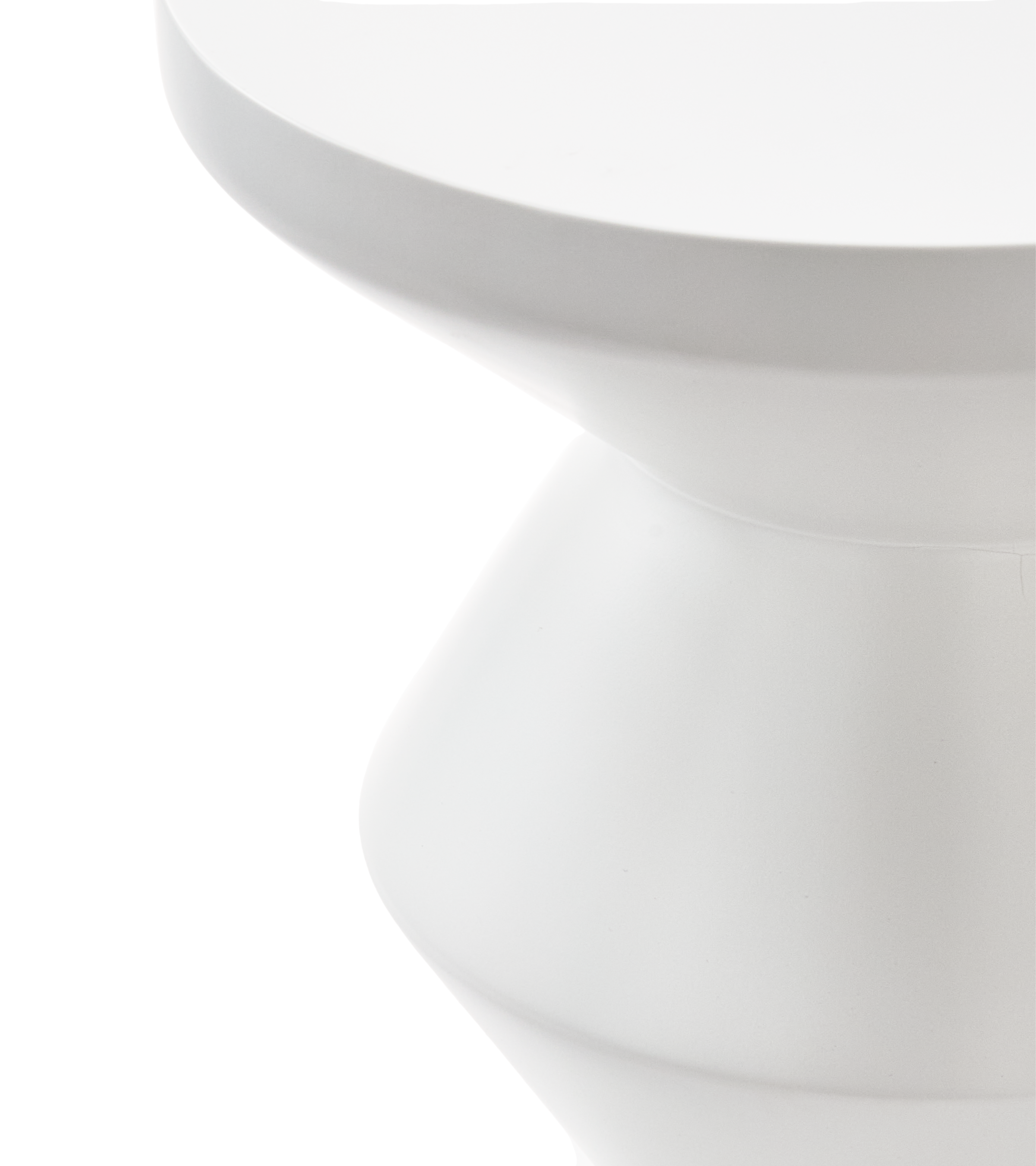 Venkovní stoleček ZIG ZAG MATT bílý