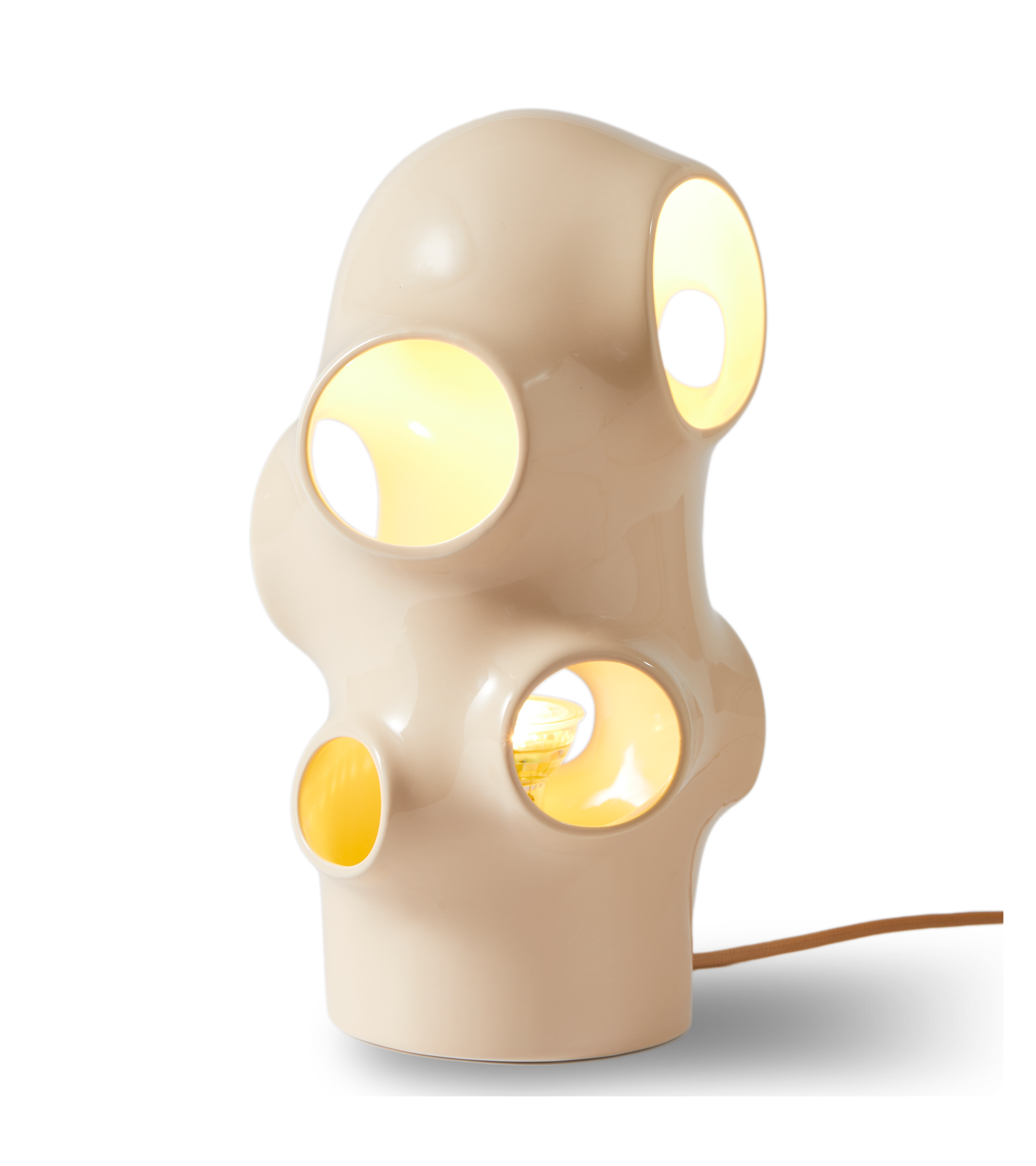 Lampa stołowa BULLE beżowy