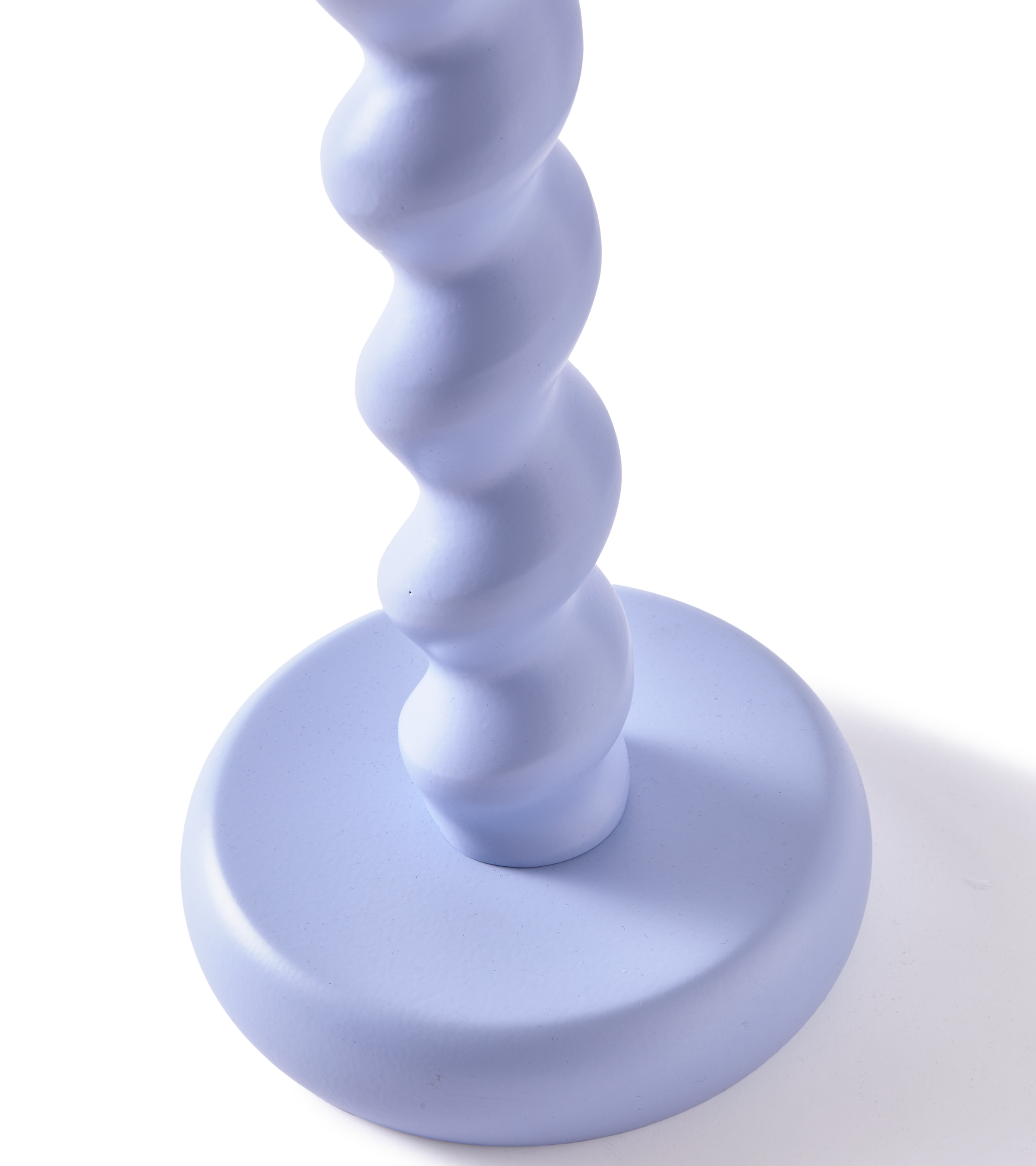 TWISTER light blue candlestick