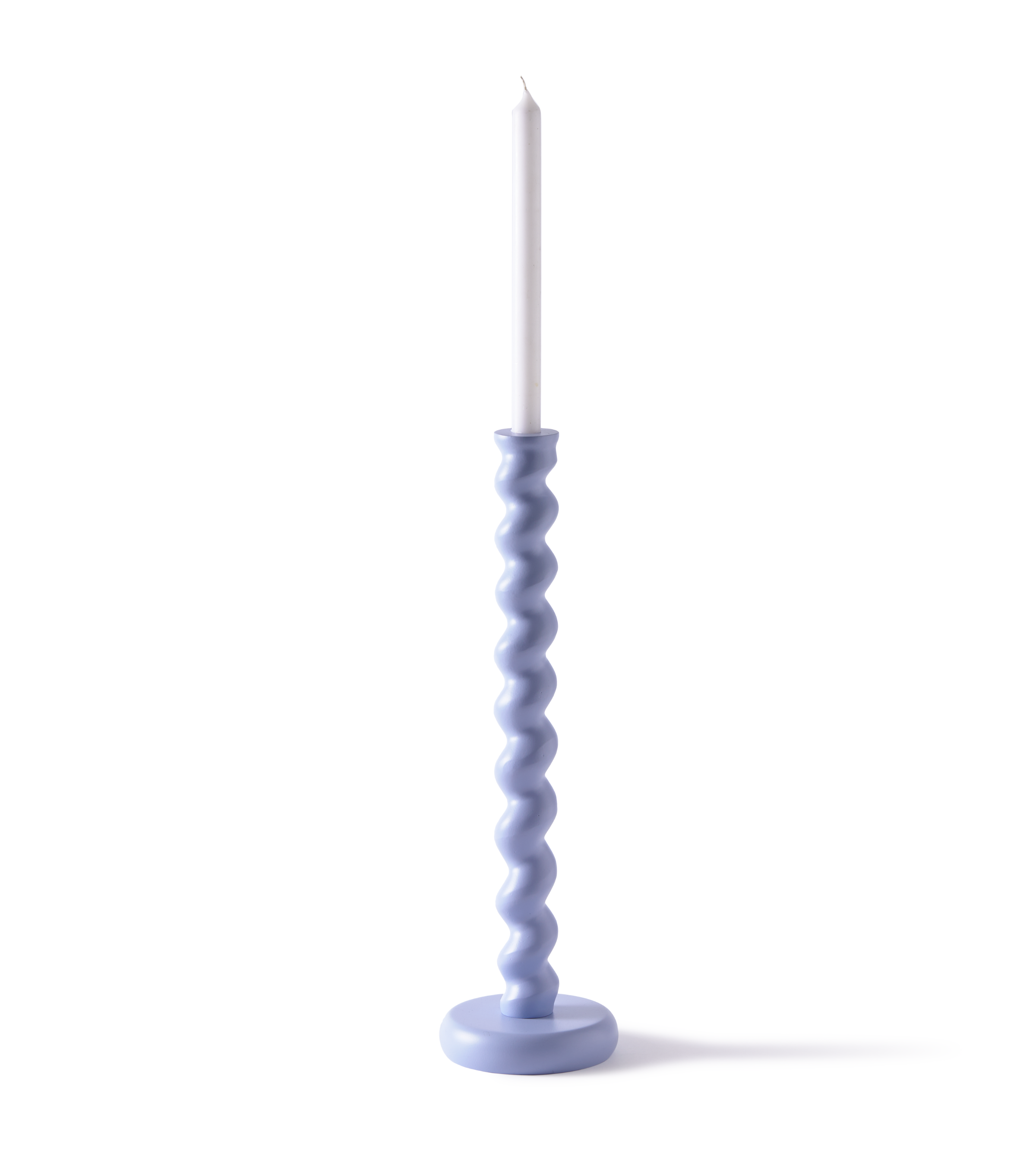 TWISTER light blue candlestick