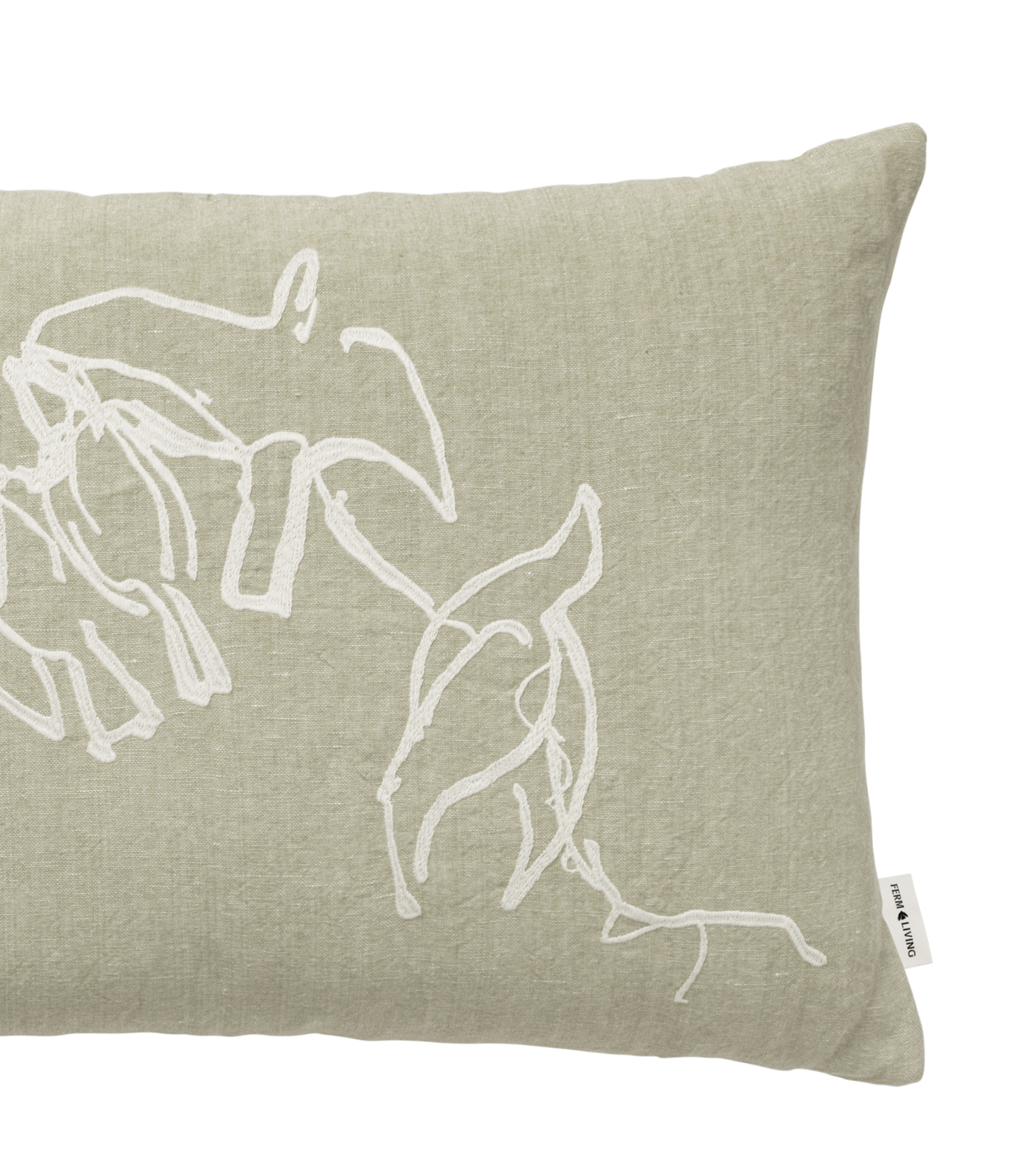 Poduszka dekoracyjna VUELO jasnozielony z białym