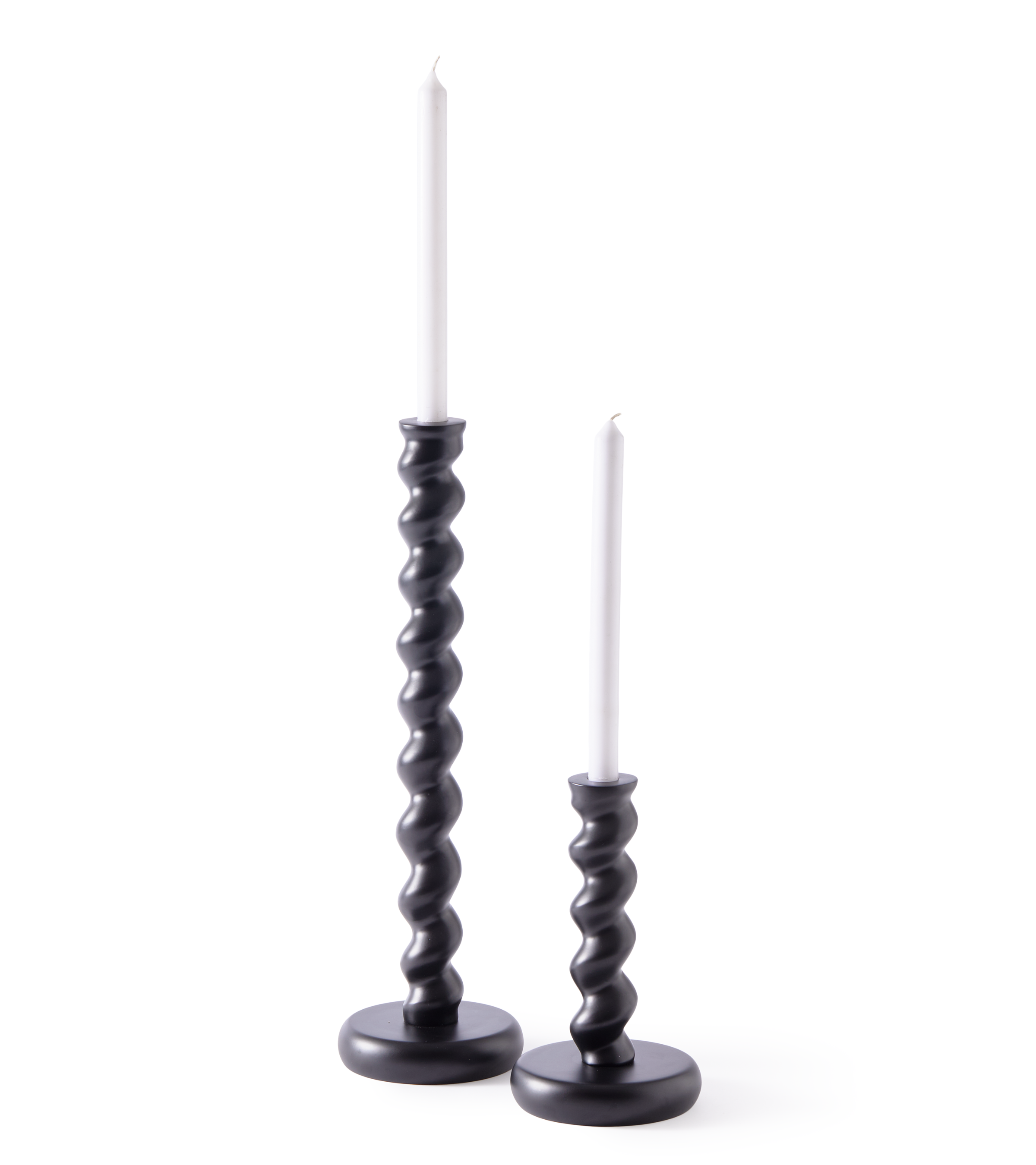 Svícen TWISTER černý