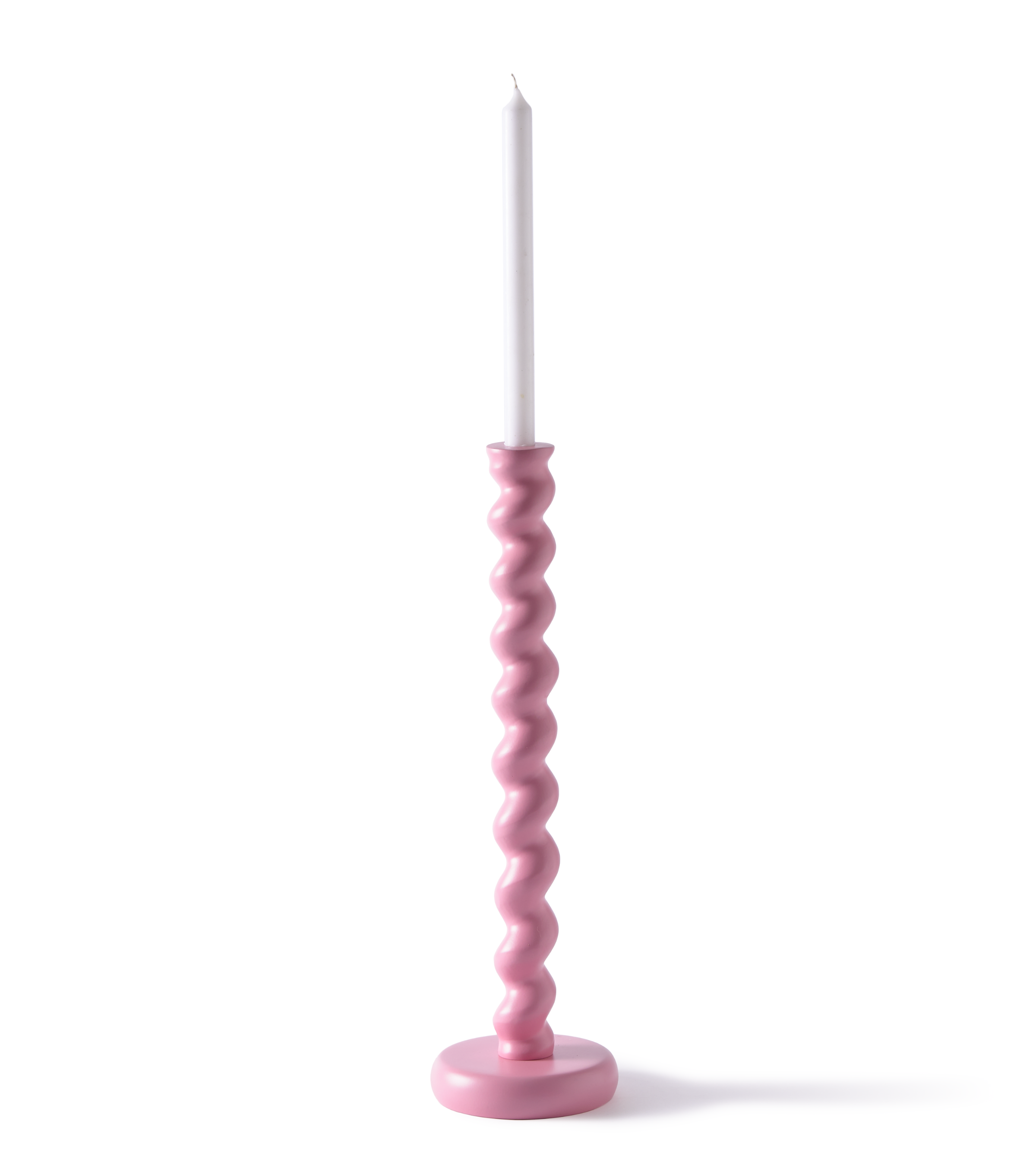 TWISTER Pink Candle Holder