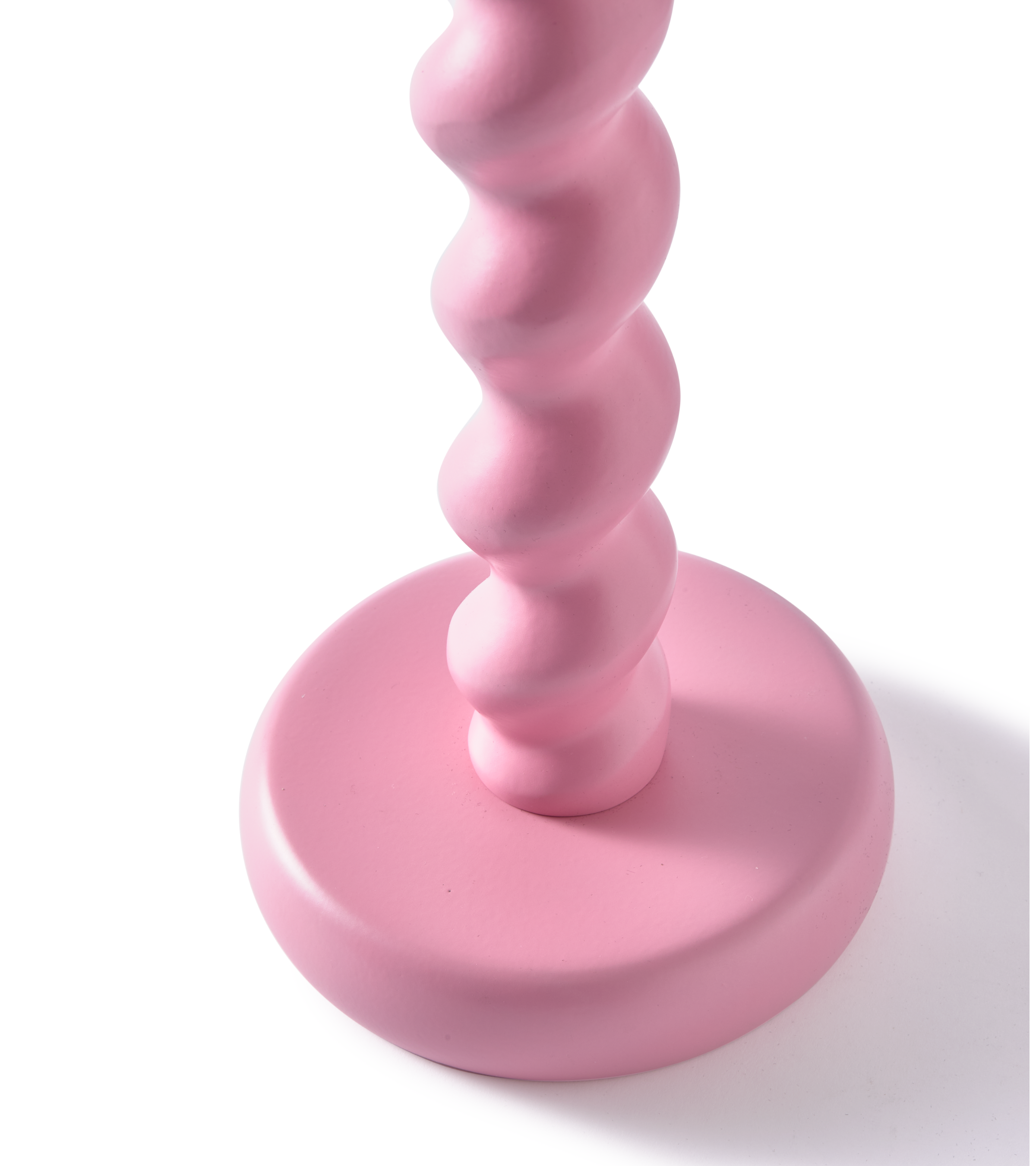 TWISTER Pink Candle Holder