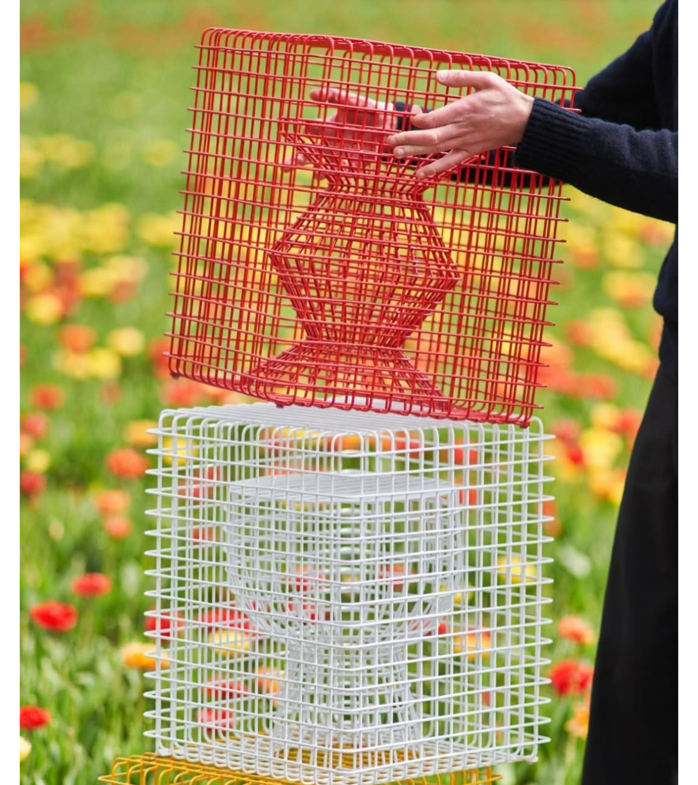 Dekorativní stoleček TIP TAP WIRE bílý