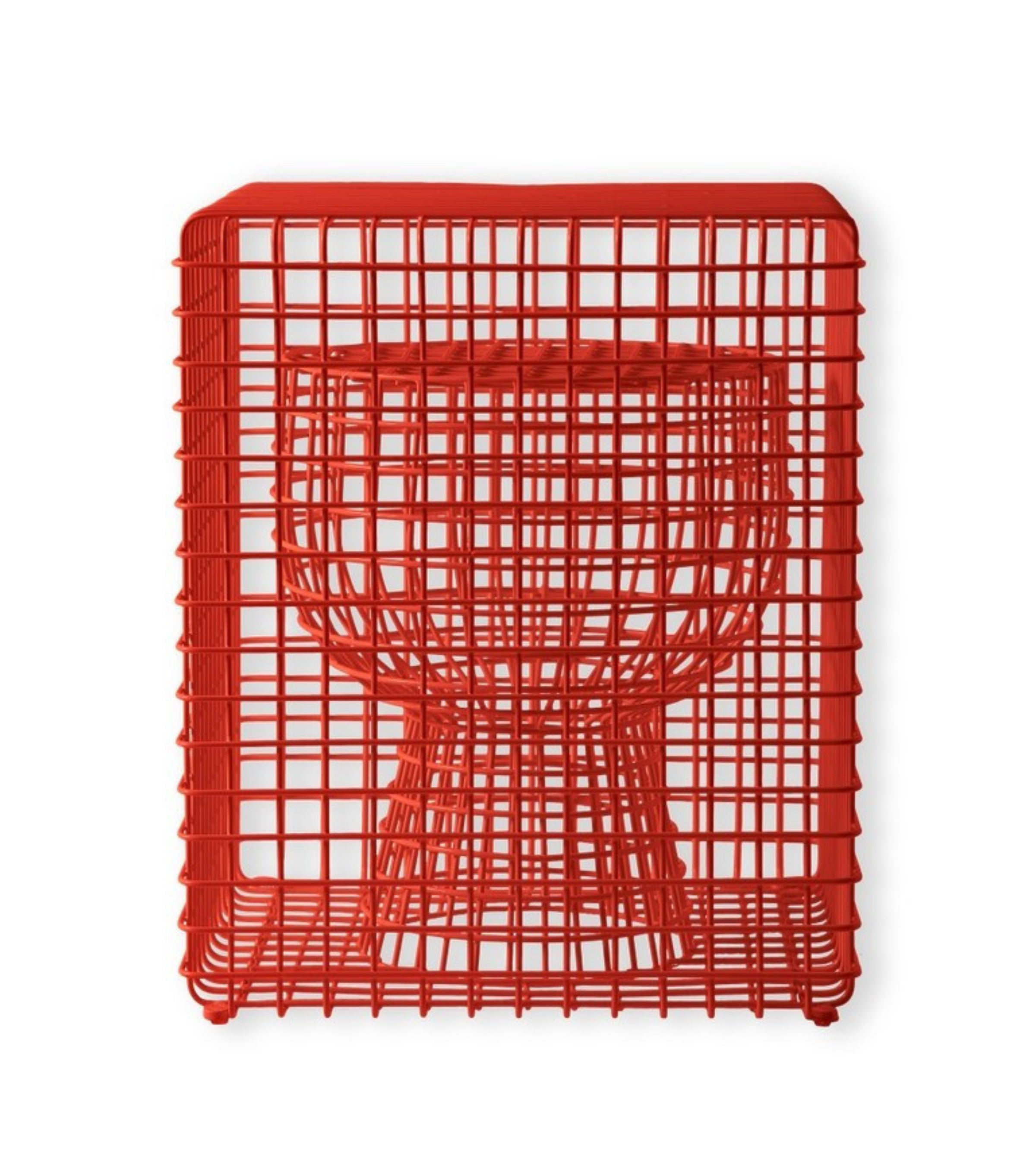 TIP TAP WIRE decorative stool red