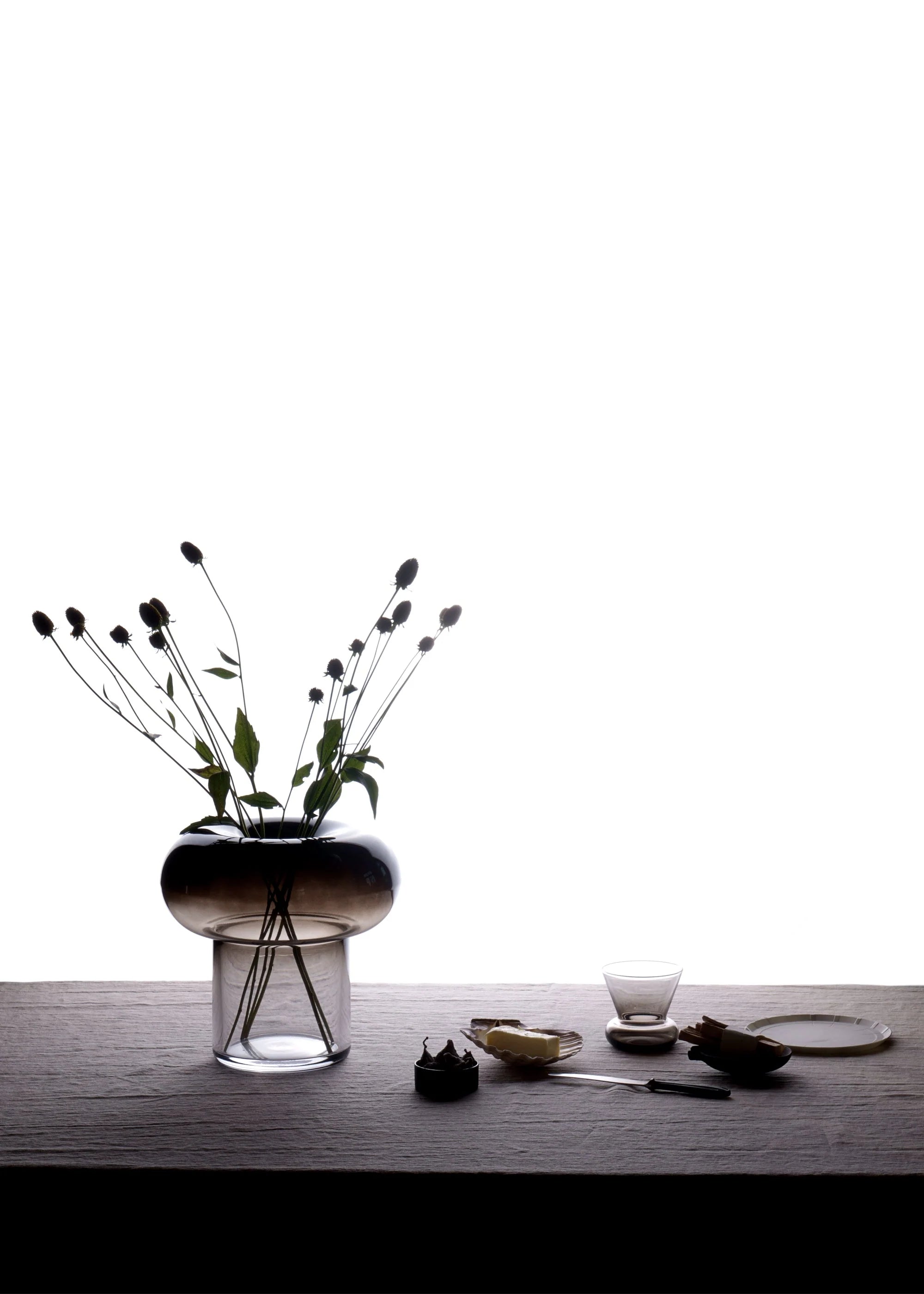 Szklanka ORIO czarne szkło dmuchane