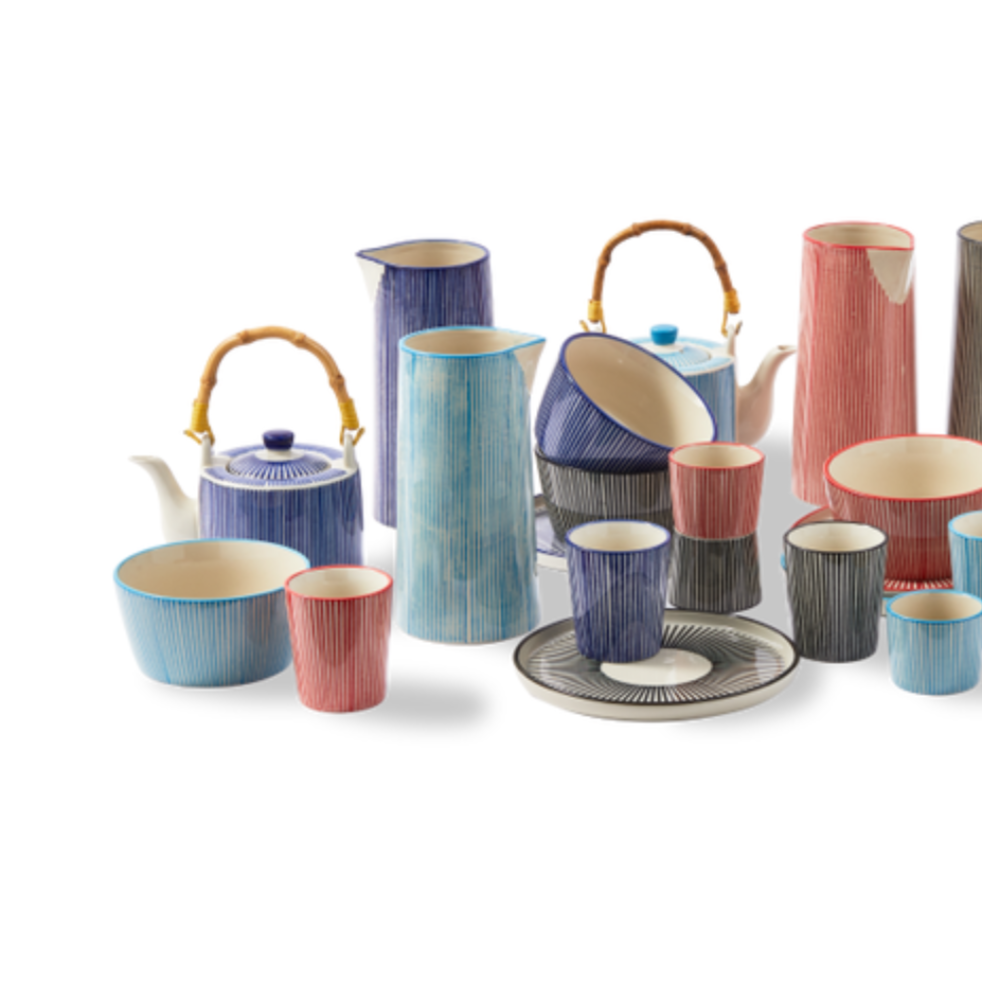 Zestaw talerzy MARINE STRIPED kolorowy