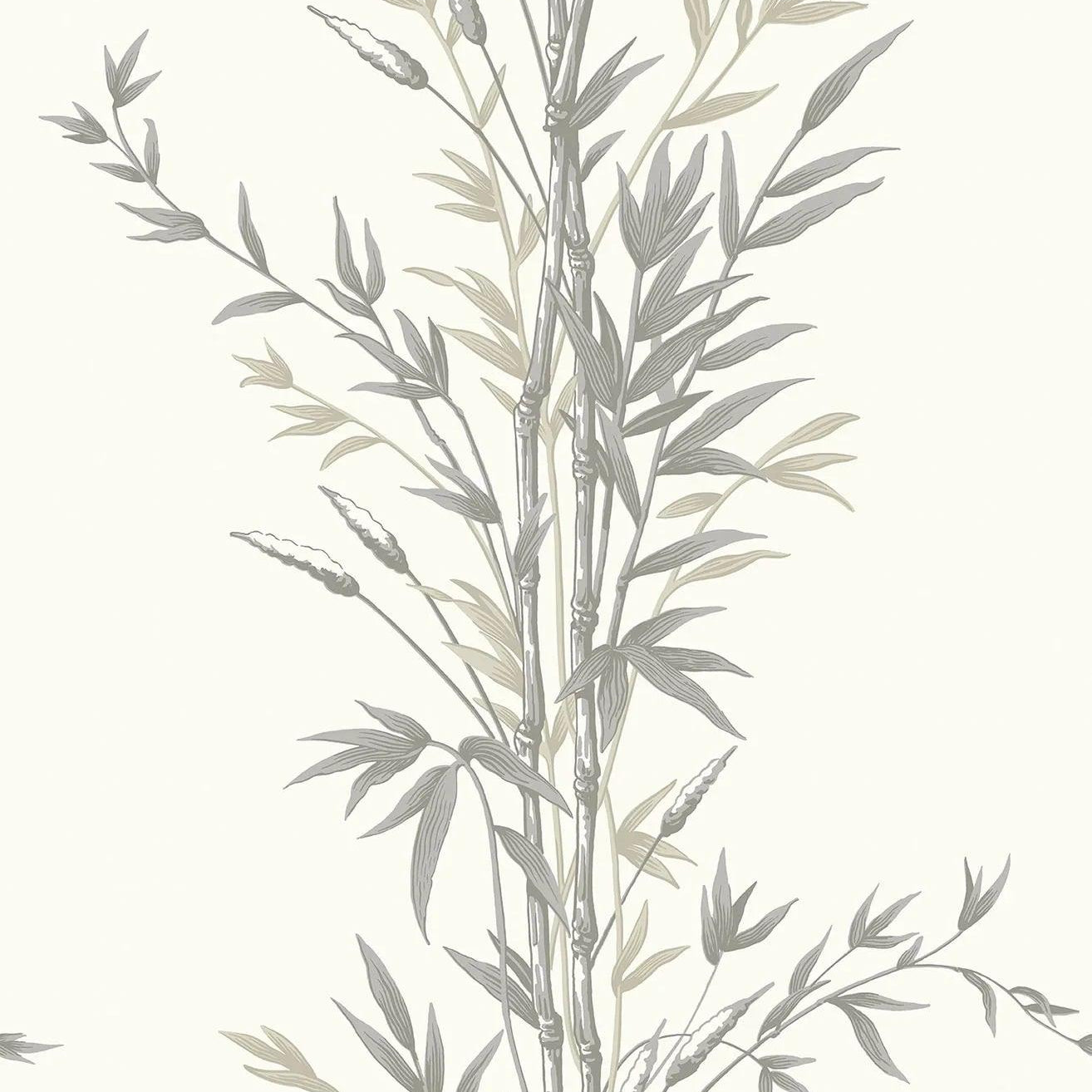 Tapeta ARCHIVE ANTHOLOGY - Bamboo szary na bieli Cole & Son    Eye on Design
