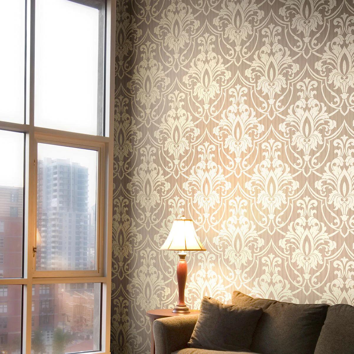 Wallpaper with Ornaments ARCHIVE TRADITIONAL - Petersburg Damask Cream