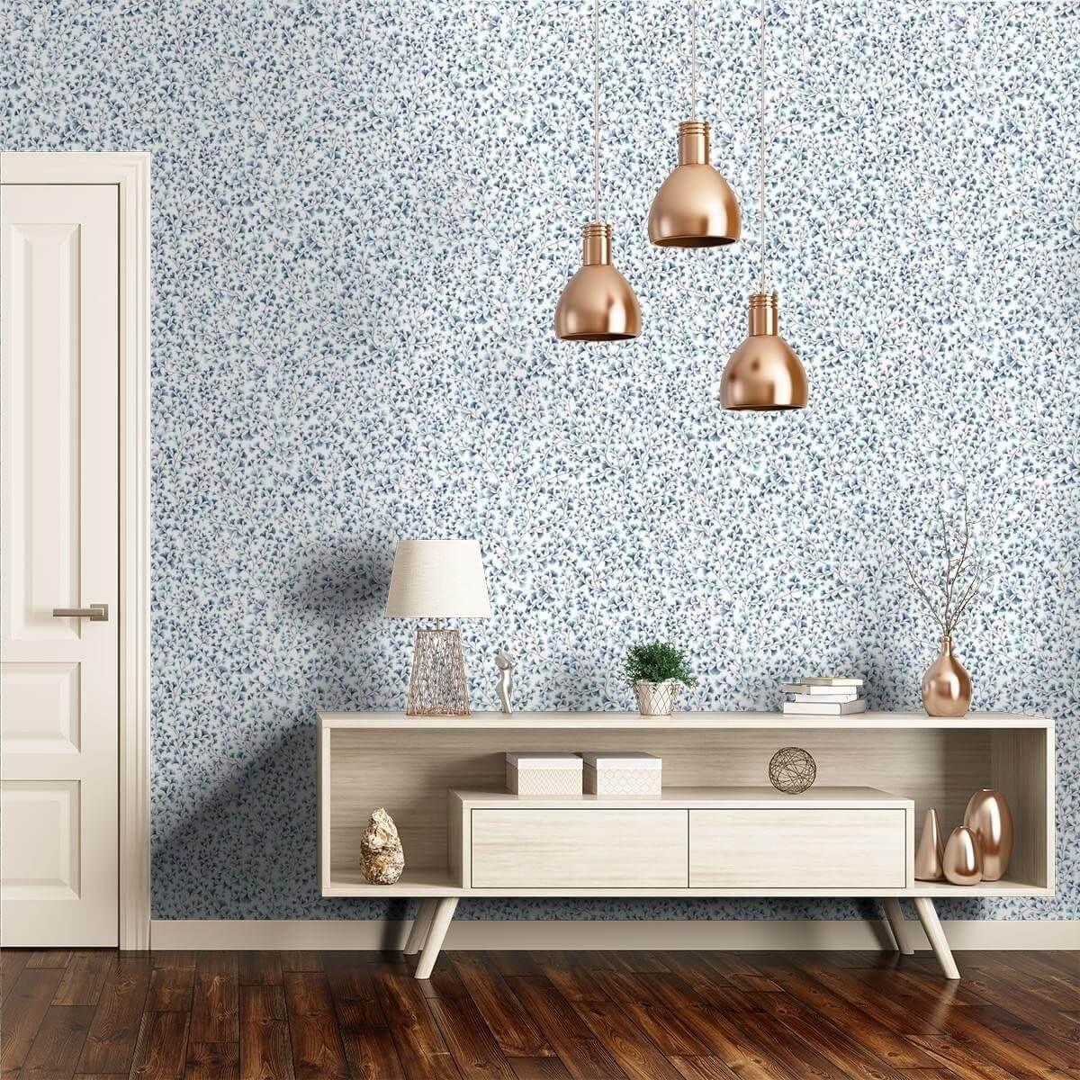 Botanical Leaf Pattern Wallpaper - Maidenhair Olive
