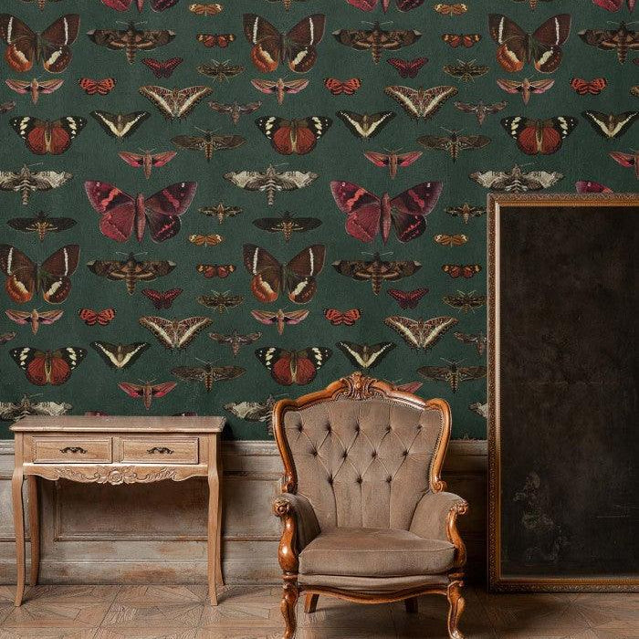 Tapeta BUTTERFLIES VERT Wallcolors    Eye on Design
