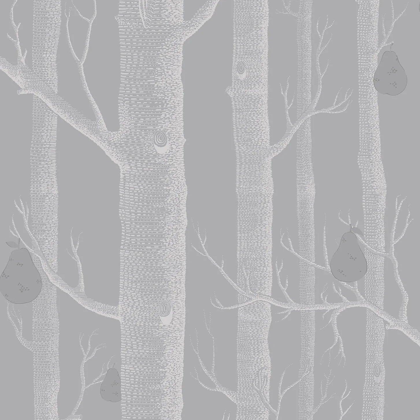 Tapeta CONTEMPORARY COLLECTION - Woods & Pears biel na szarym Cole & Son Default Title   Eye on Design