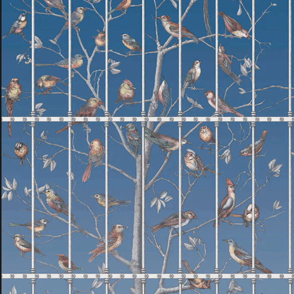 Tapeta FORNASETTI - Uccelli niebieski Cole & Son    Eye on Design