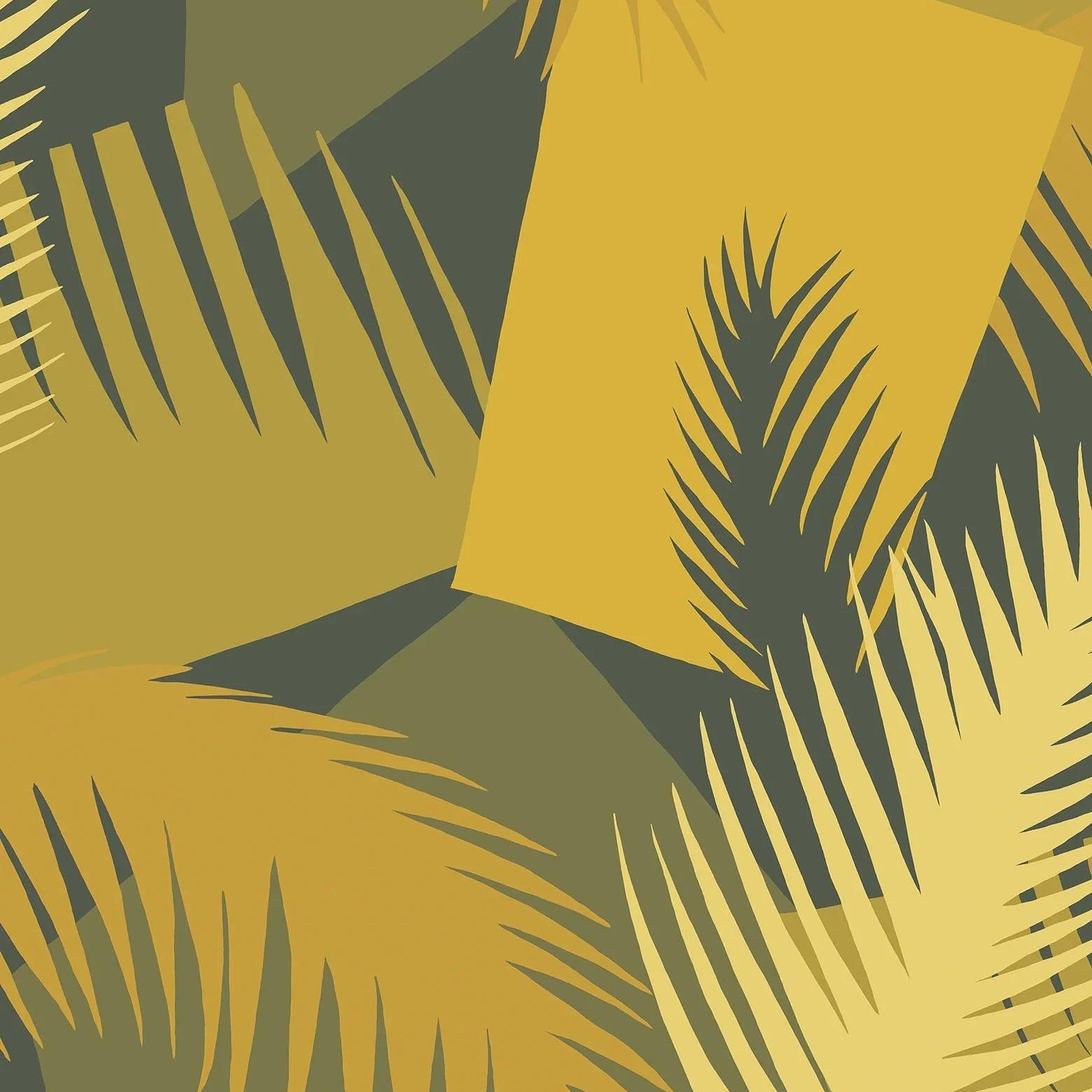 Tapeta GEOMETRIC II - Deco Palm żółty Cole & Son Default Title   Eye on Design
